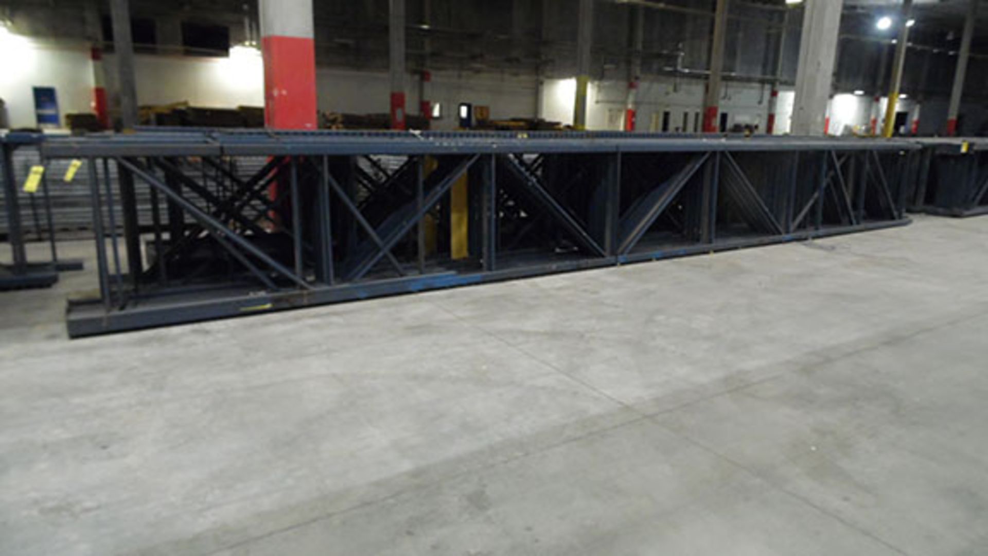 (X28) RIDG-U-RAK PALLET RACK UPRIGHTS 36' 6'' TALL 3'' X 3''