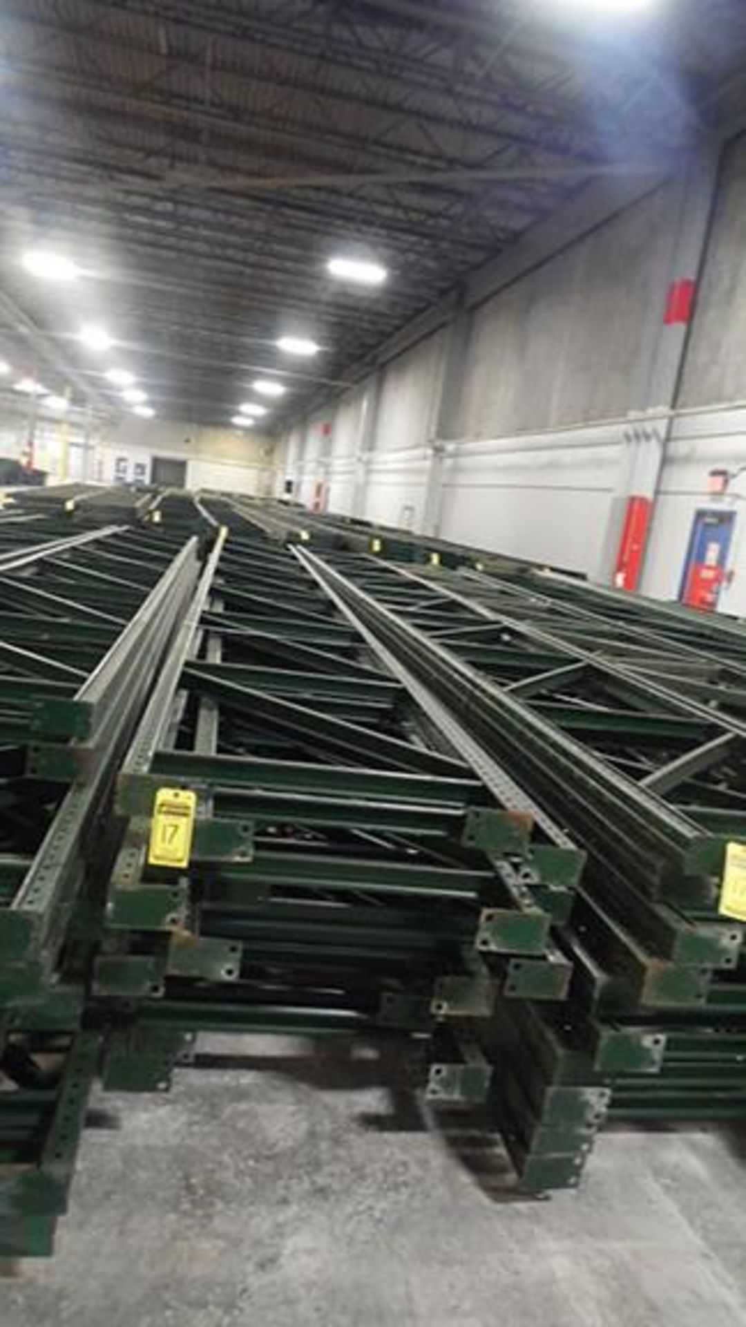 (X30) PIECES OF RIDG-U-RAK PALLET RACKING UPRIGHTS; 31' 8'' TALL, 36'' DEEP, 3'' X 2 1/4''