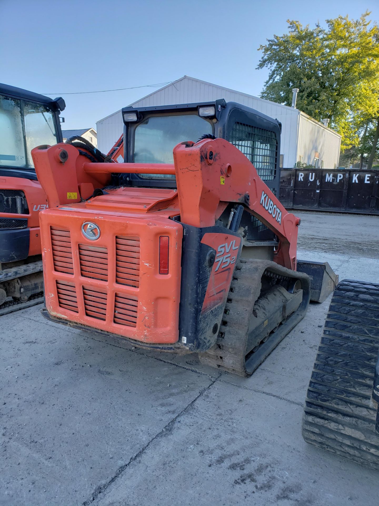 KUBOTA SVL 75-2 SKID STEER; RUBBER TRACTS, ENCLOSED CAB - Image 2 of 2