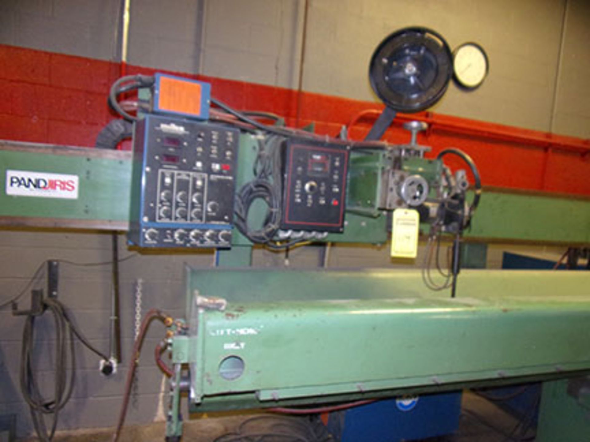 PANDJIRIS 196'' SEAM WELDER; DUAL HEADS, (2) PANDJIRIS INCHES PM DRO, MILLER AUTOMATIC 1D-DW WIRE - Image 2 of 4