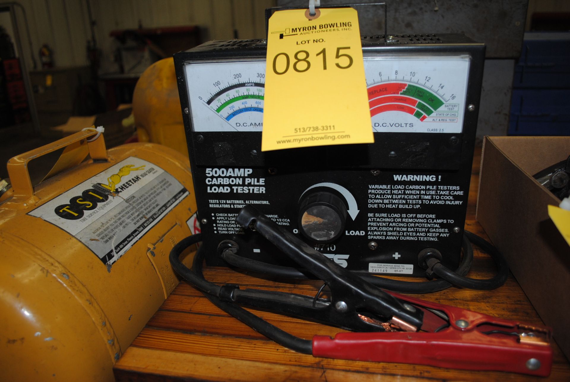 CARBON PILE LOAD TESTER; 500-AMP