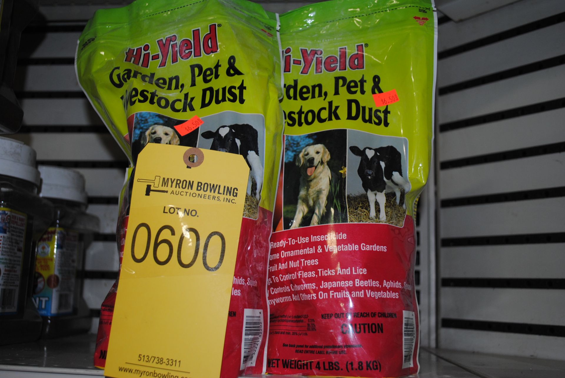 LOT OF (5) HY-YIELD LIVESTOCK DUST