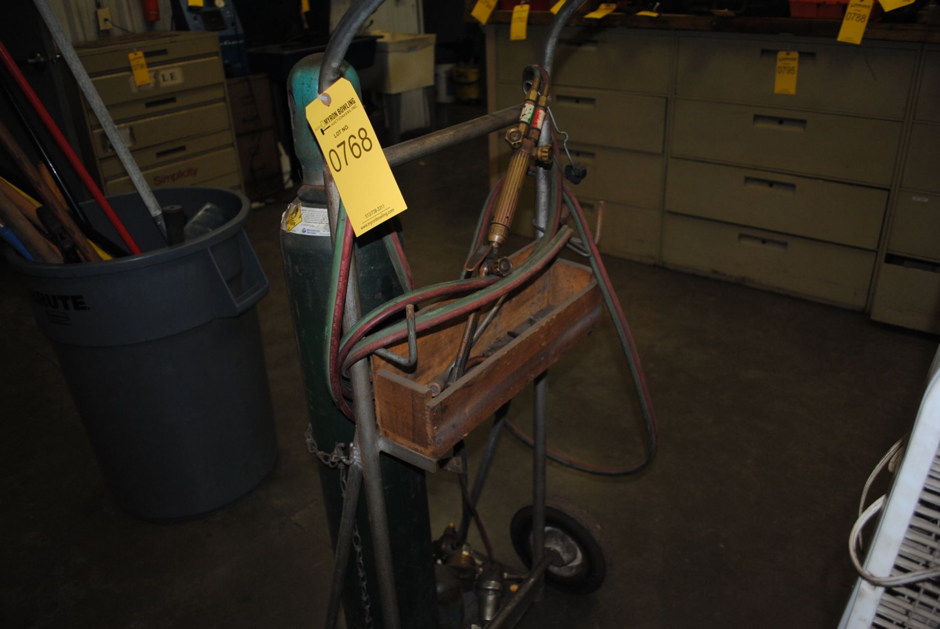 TORCH CART WITH GAUGES