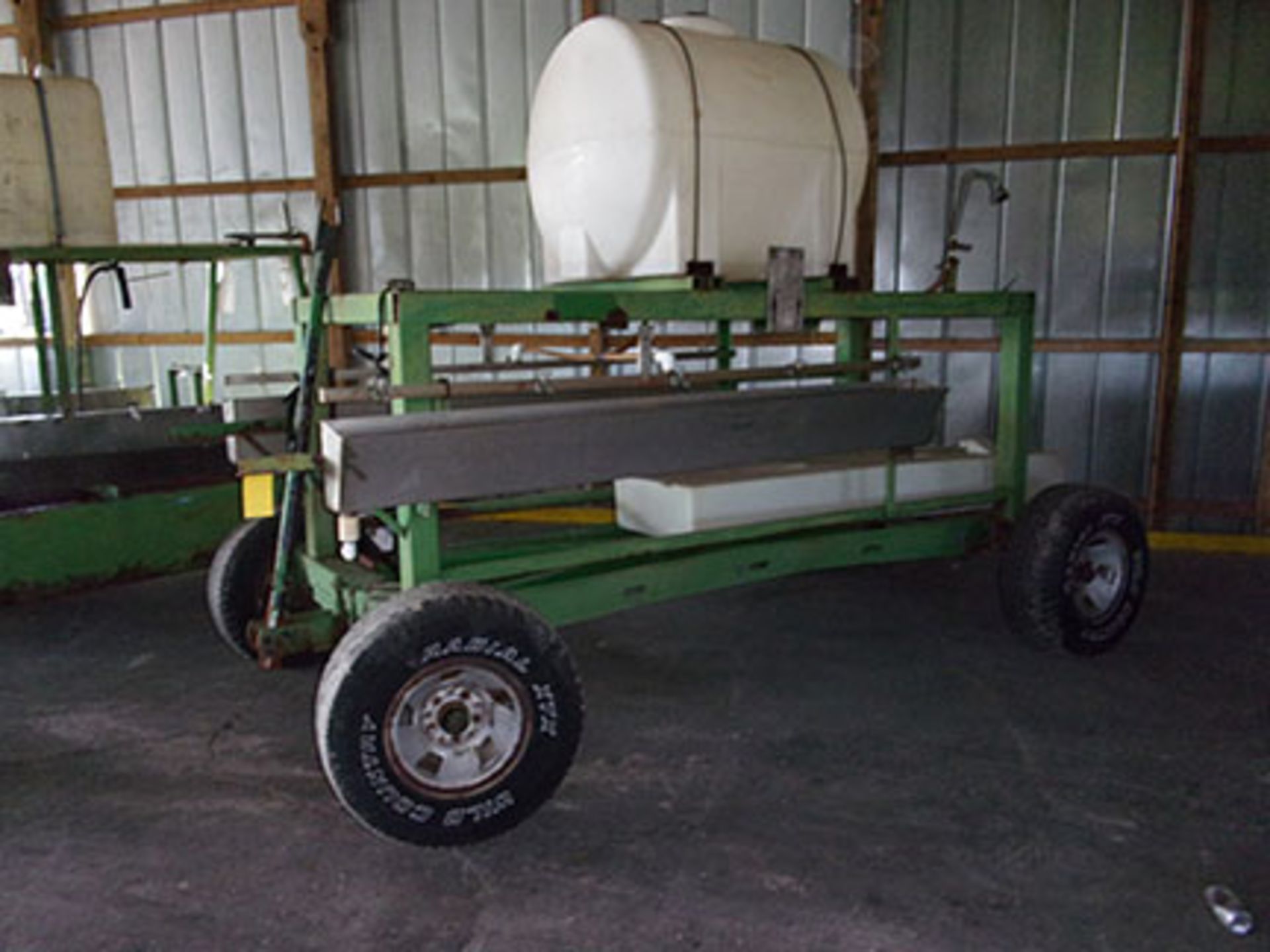 11' 3'' 2-SIDED WASH TRAILER WITH TANK, FAUCETS, SHOWER, AND DRAIN TANK - Image 2 of 2