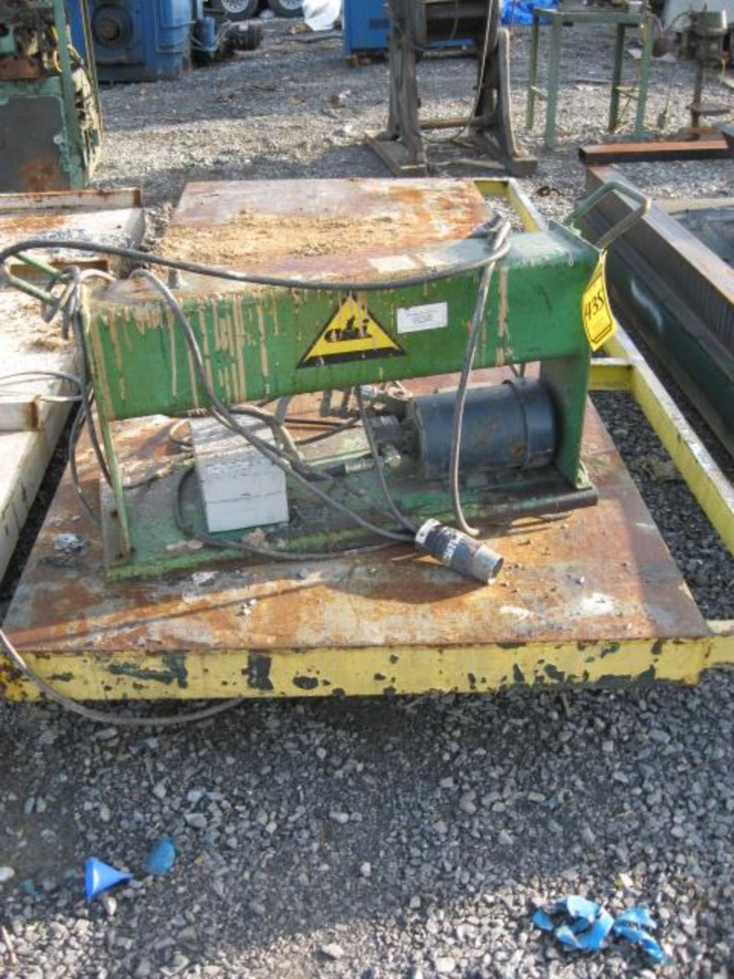 4’ X 10’ HYDRAULIC LIFT TABLE WITH POWER UNIT - Image 2 of 2