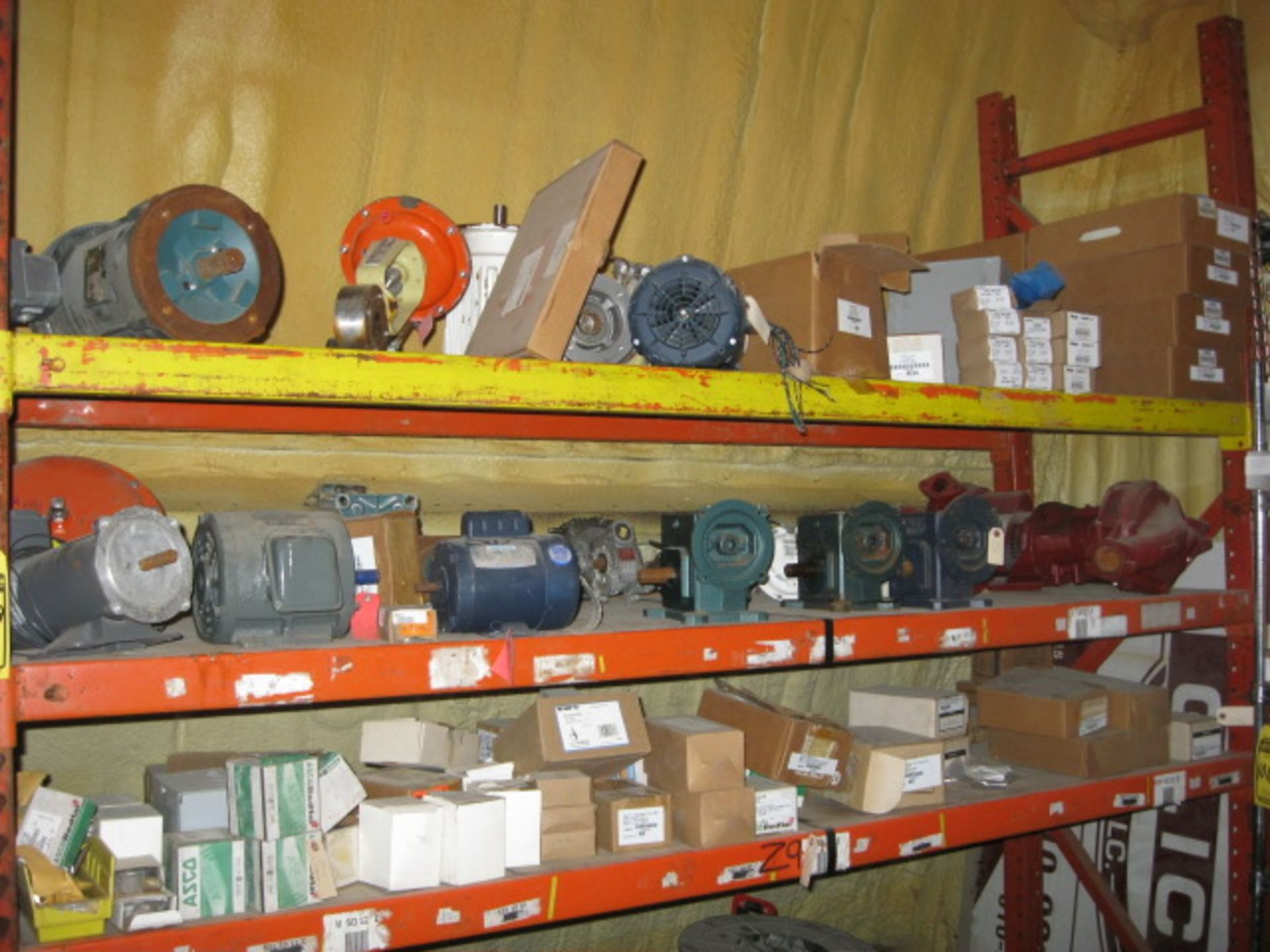 CONTENTS OF RACK, ELECTRIC MOTORS, ASCO RED VALVES, GEAR REDUCERS, PUMPS & ETC. EBAY WHOLESALE - Image 4 of 4