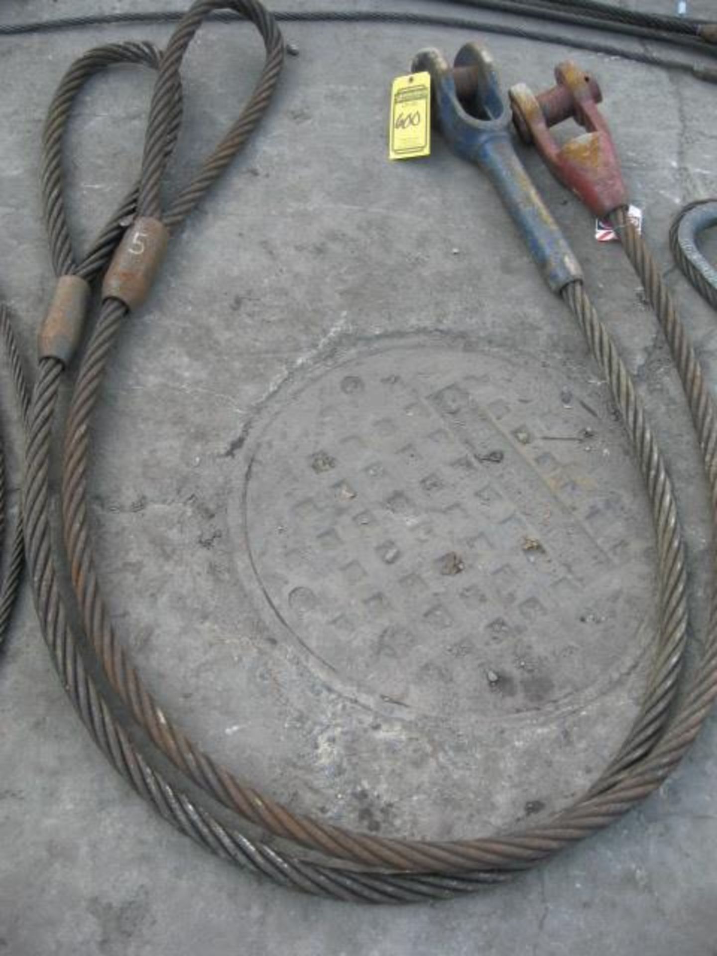 LOT OF (2) 1 1/2'' LIFTING CABLE
