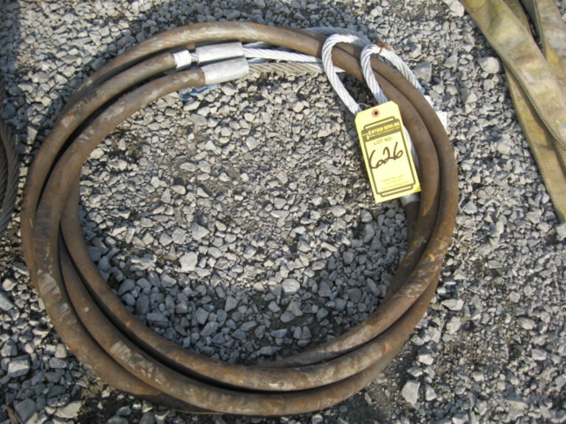 LOT OF (2) THREE-QUARTER INCH LIFTING CABLES