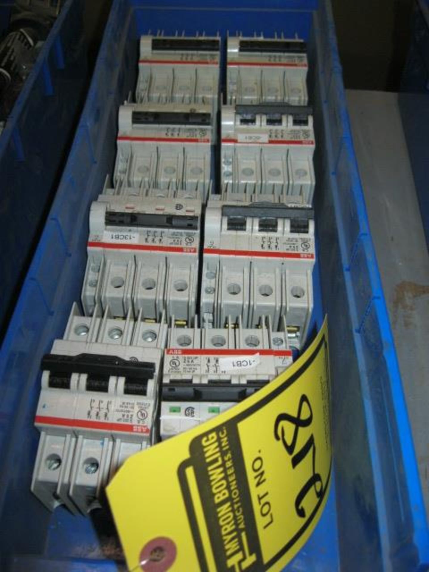 LOT OF (8) ABB 6-AMP BREAKER’S