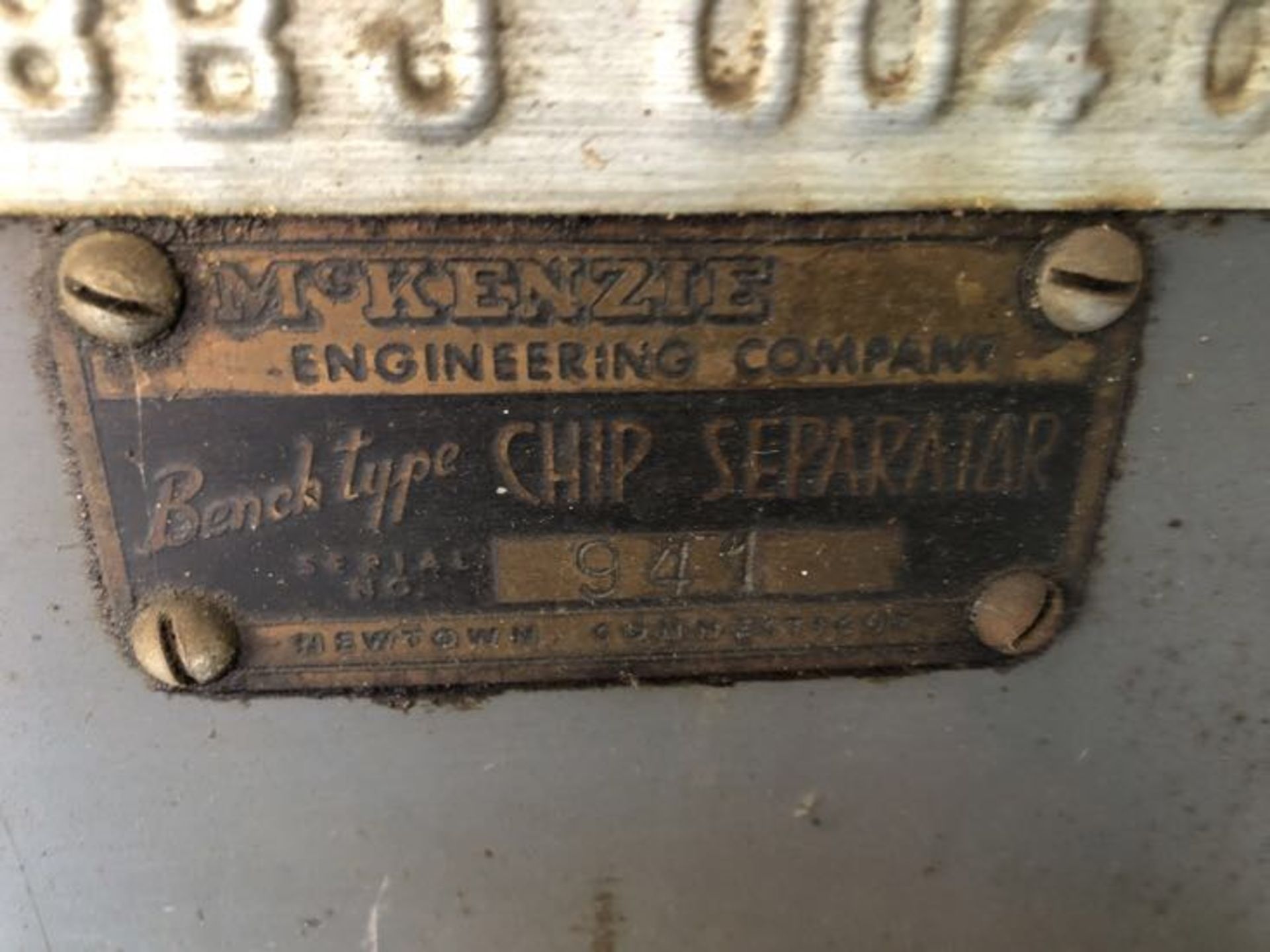 MCKENZIE BENCH TYPE CHIP SEPARATOR - Image 2 of 2