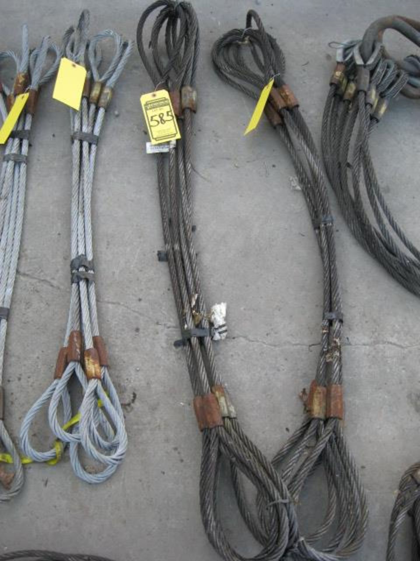 LOT OF (4) 3/4'' LIFTING CABLE