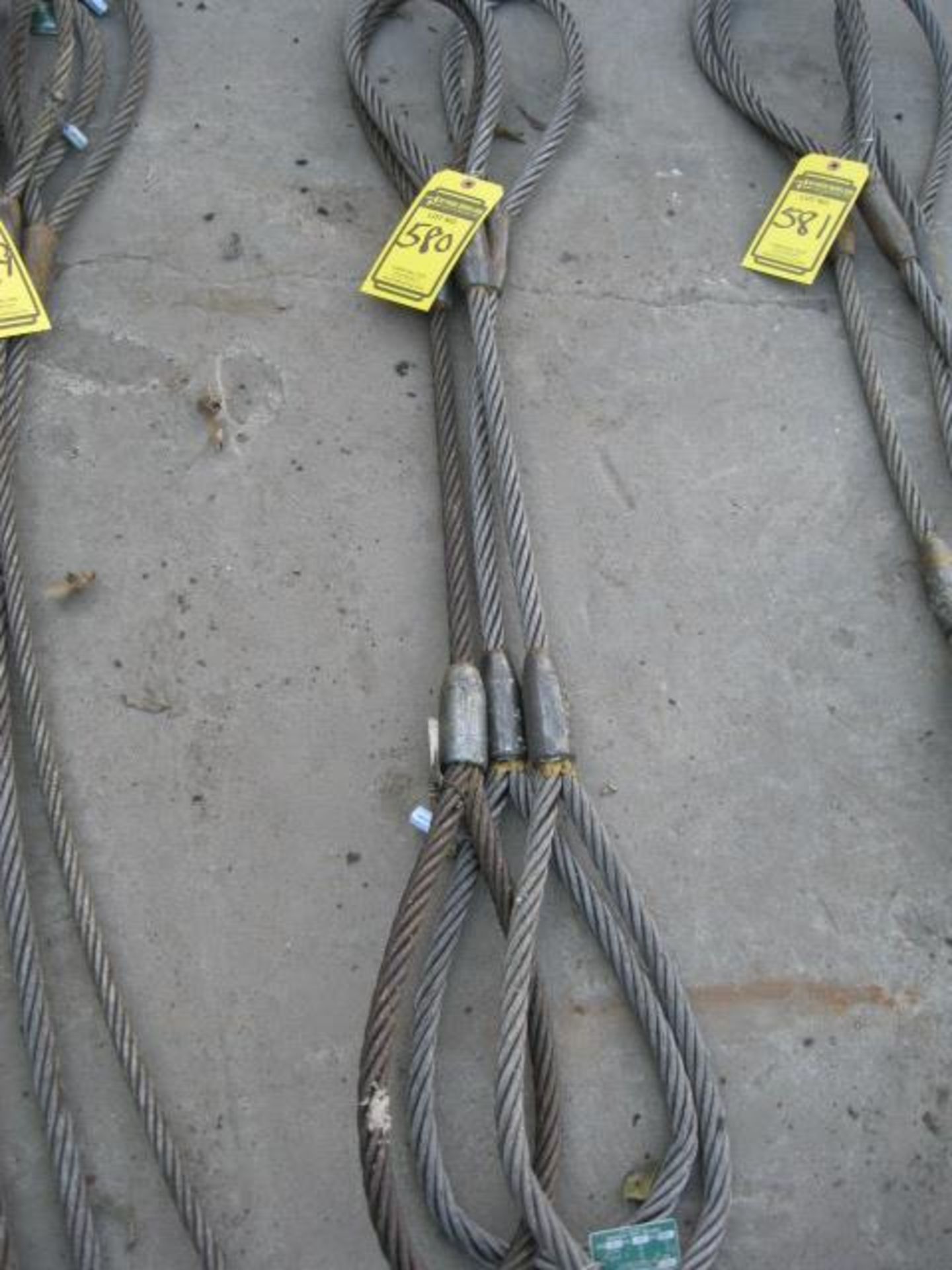 LOT OF (3) 3/4'' LOAD GUARD 7-TON LIFTING CABLE - Image 2 of 2