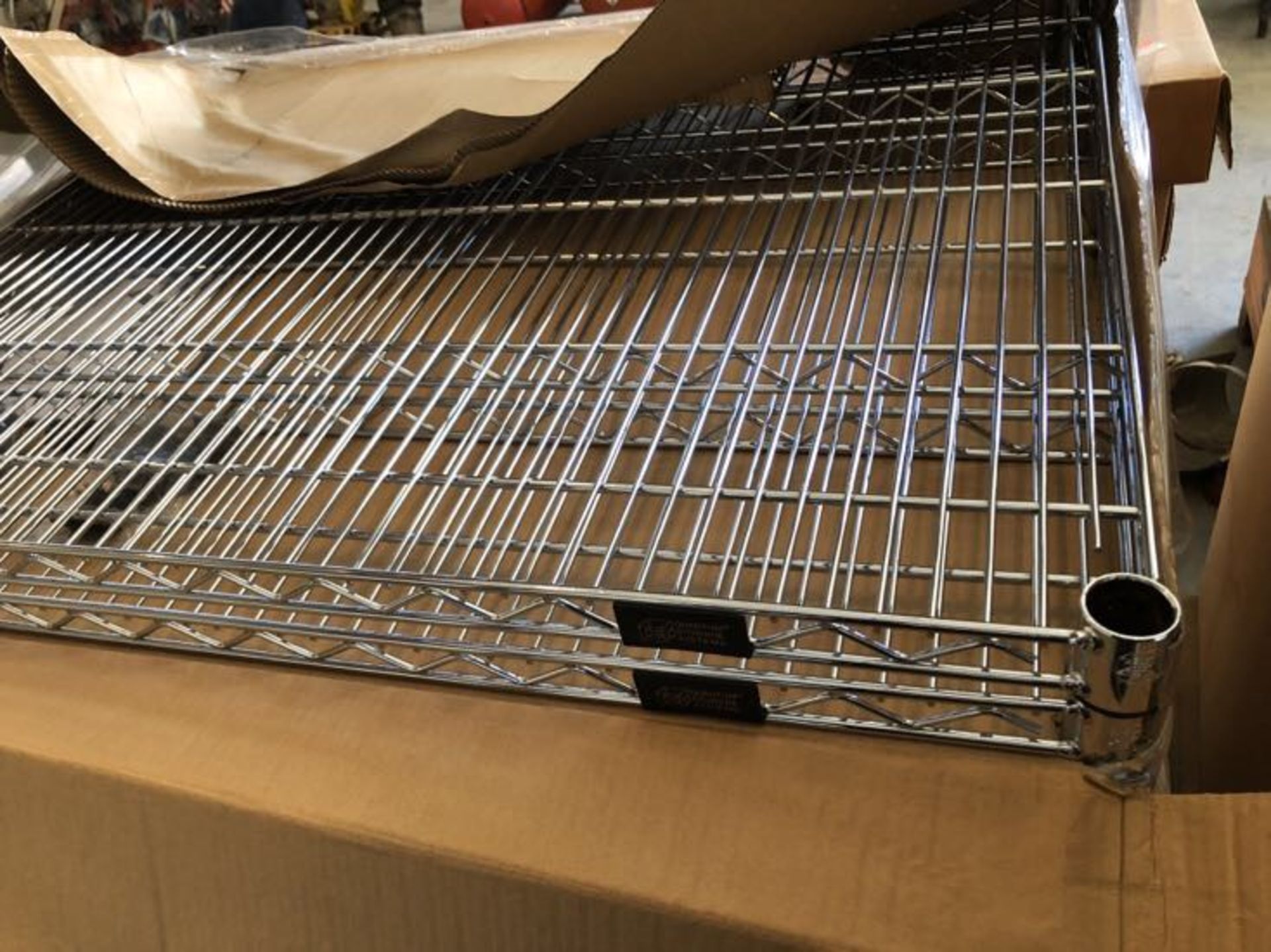 LOT OF WIRE SHELVING (NEW) - Image 2 of 4