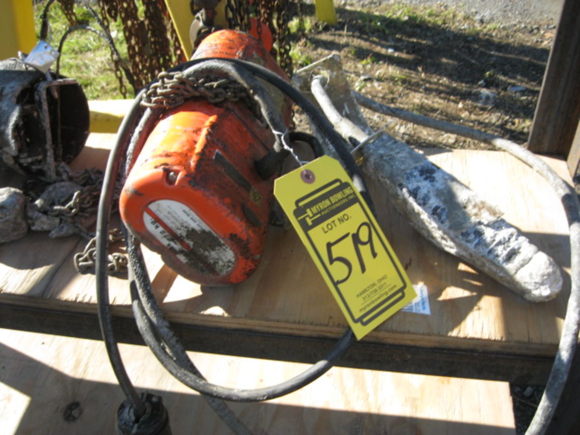 CM LODESTAR 500-LB. ELECTRIC CHAIN HOIST