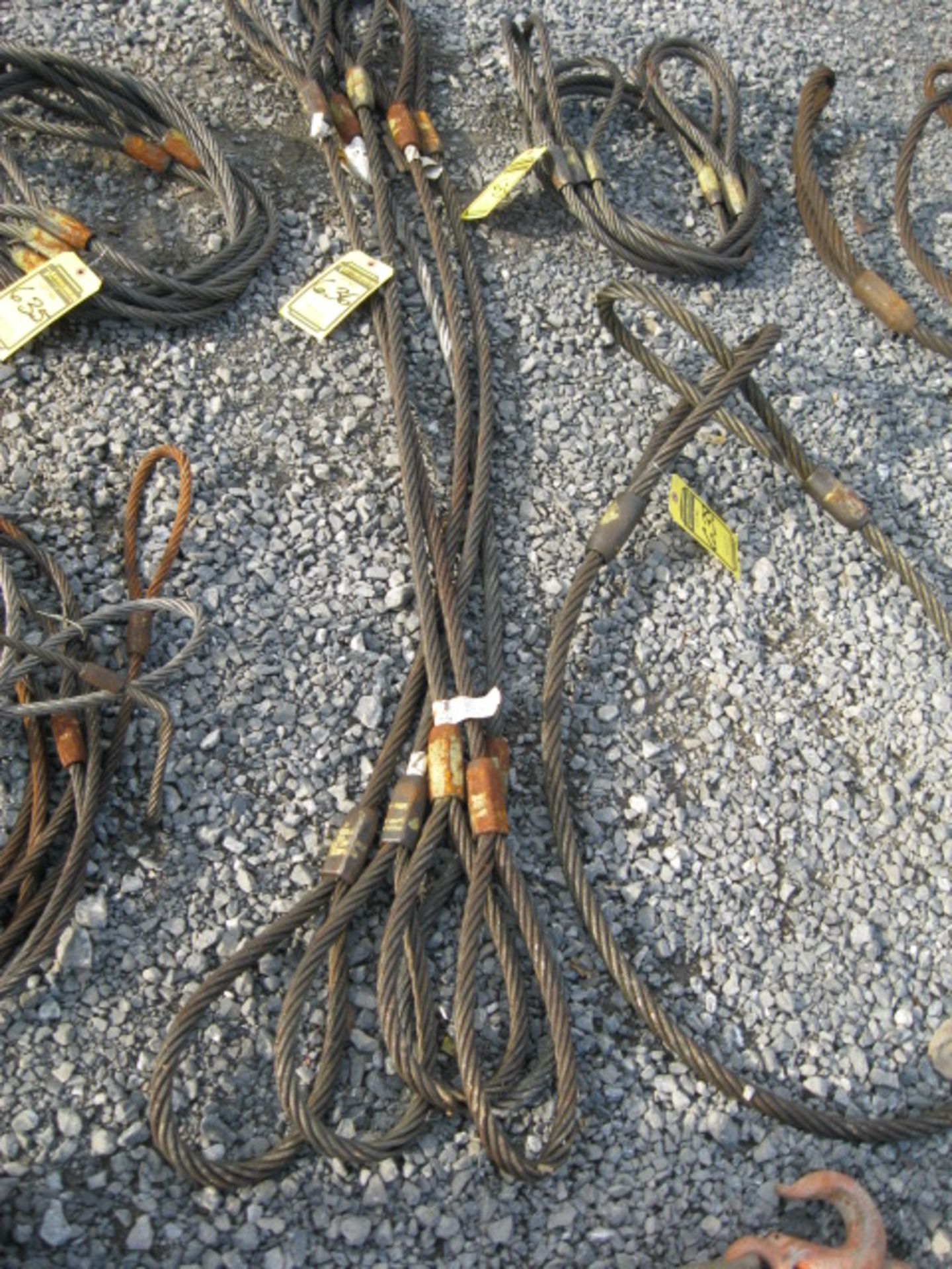 LOT OF (5) 3/4'' LIFTING CABLE