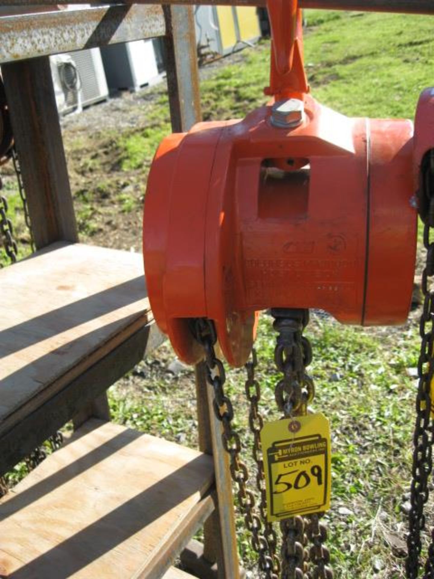 CM CYCLONE 3-TON CHAIN HOIST WITH LOAD LIMITER