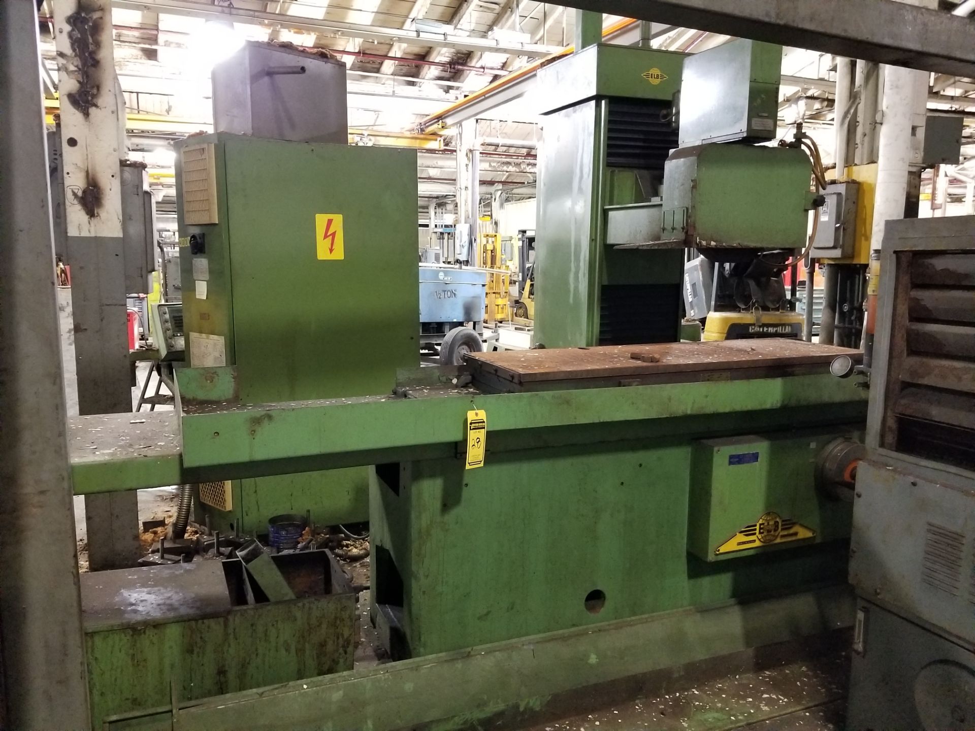 ELB SCHLIFF HYDRAULIC SURFACE GRINDER, 20'' X 59'' PERMANENT MAGNETIC CHUCK, TYPE SPA-2060-ND, NO.