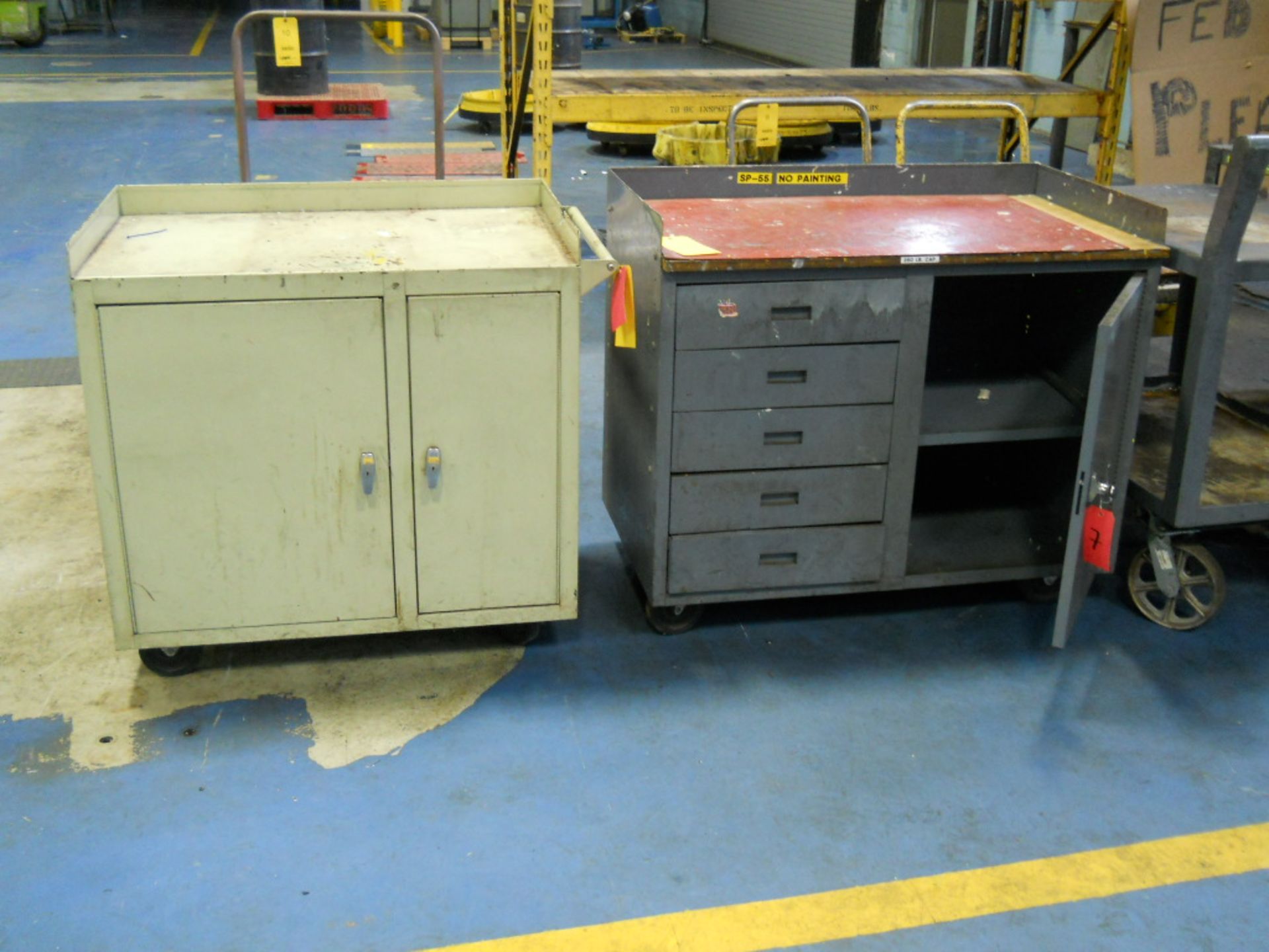 (2) METAL CASTER CARTS