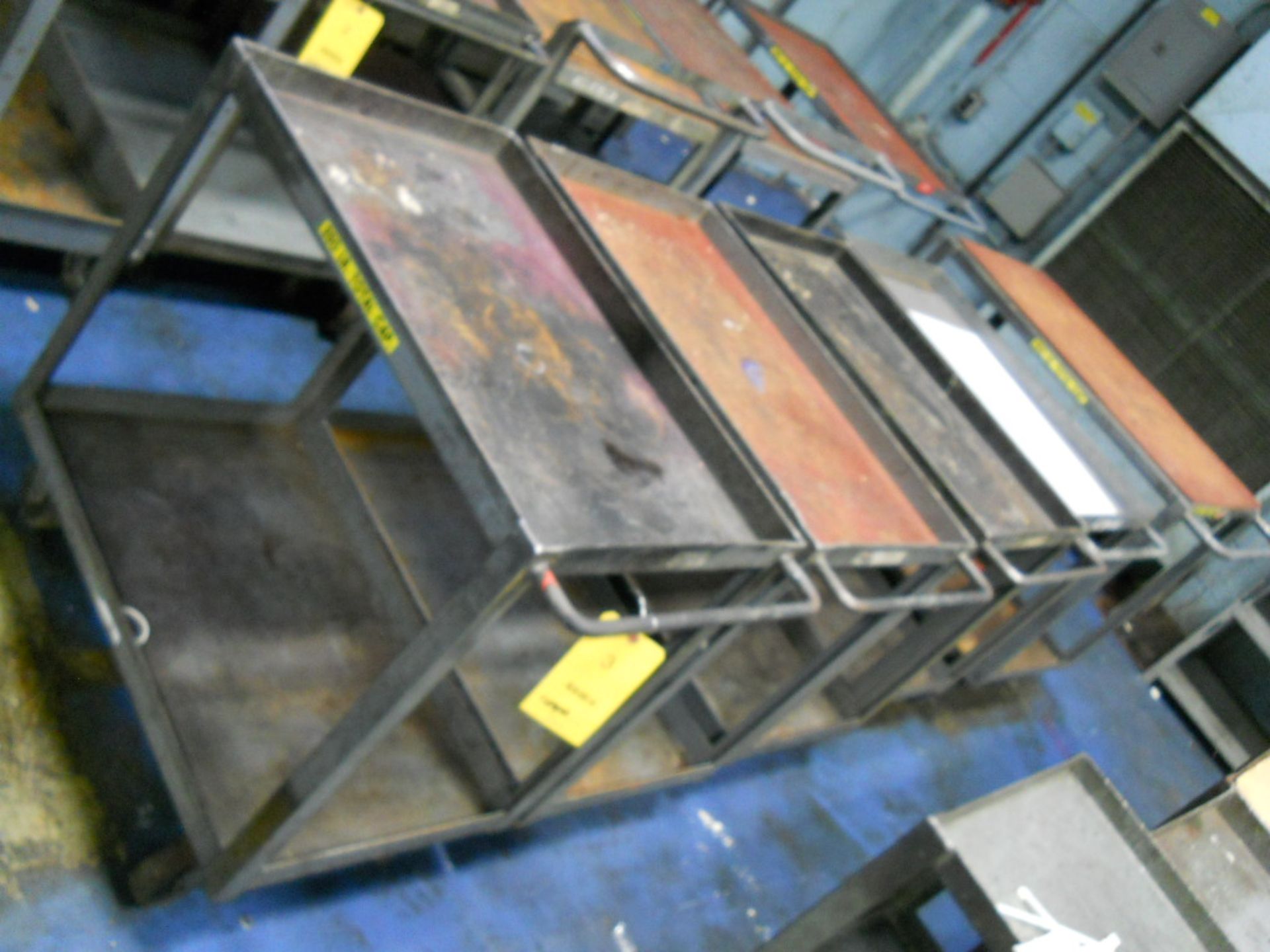 (5) METAL MATERIAL HANDLING CARTS