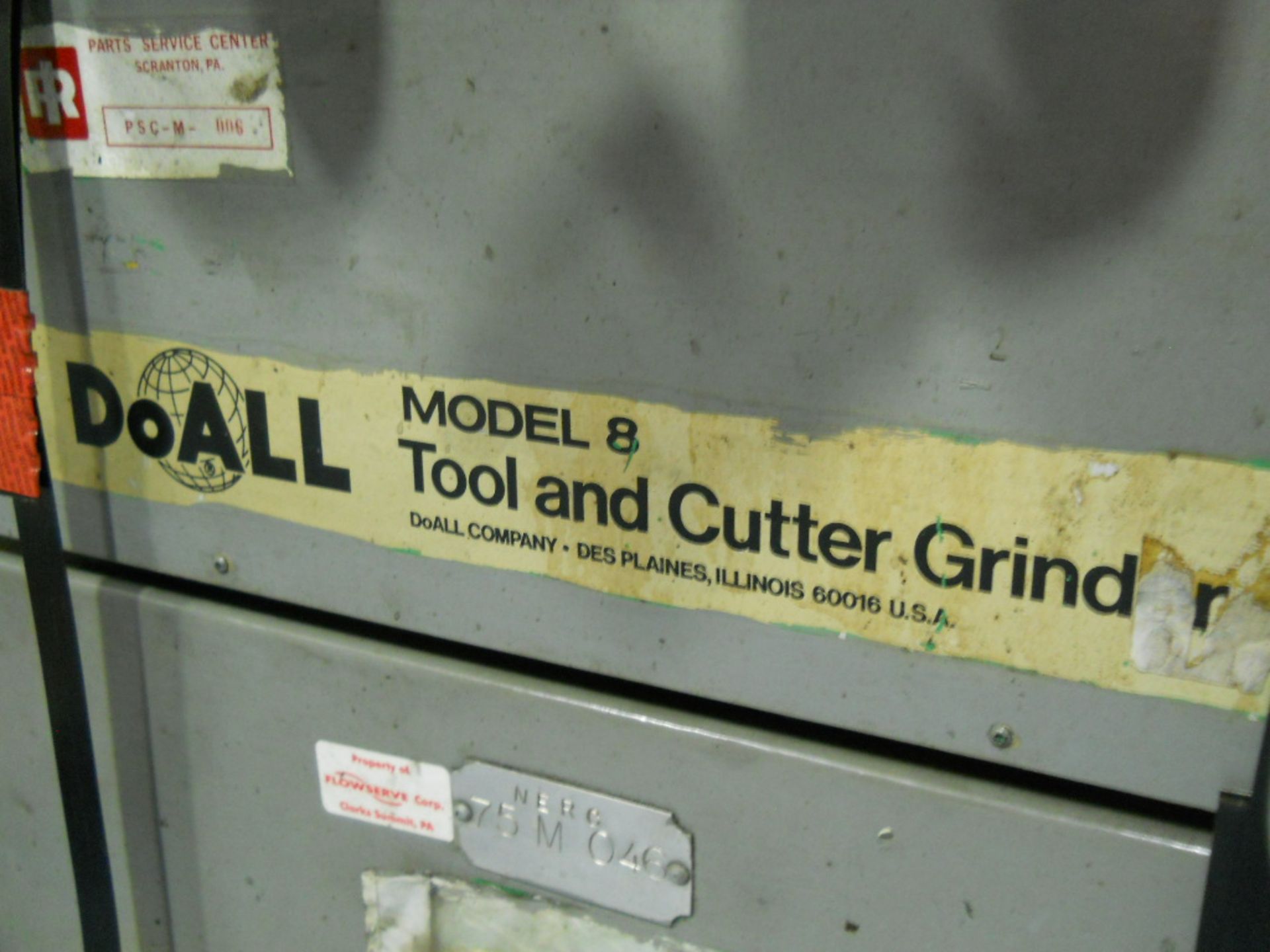DOALL TOOL AND CUTTER/GRINDER, MODEL #8, S/N 32976/G200, 240 V - Image 3 of 4