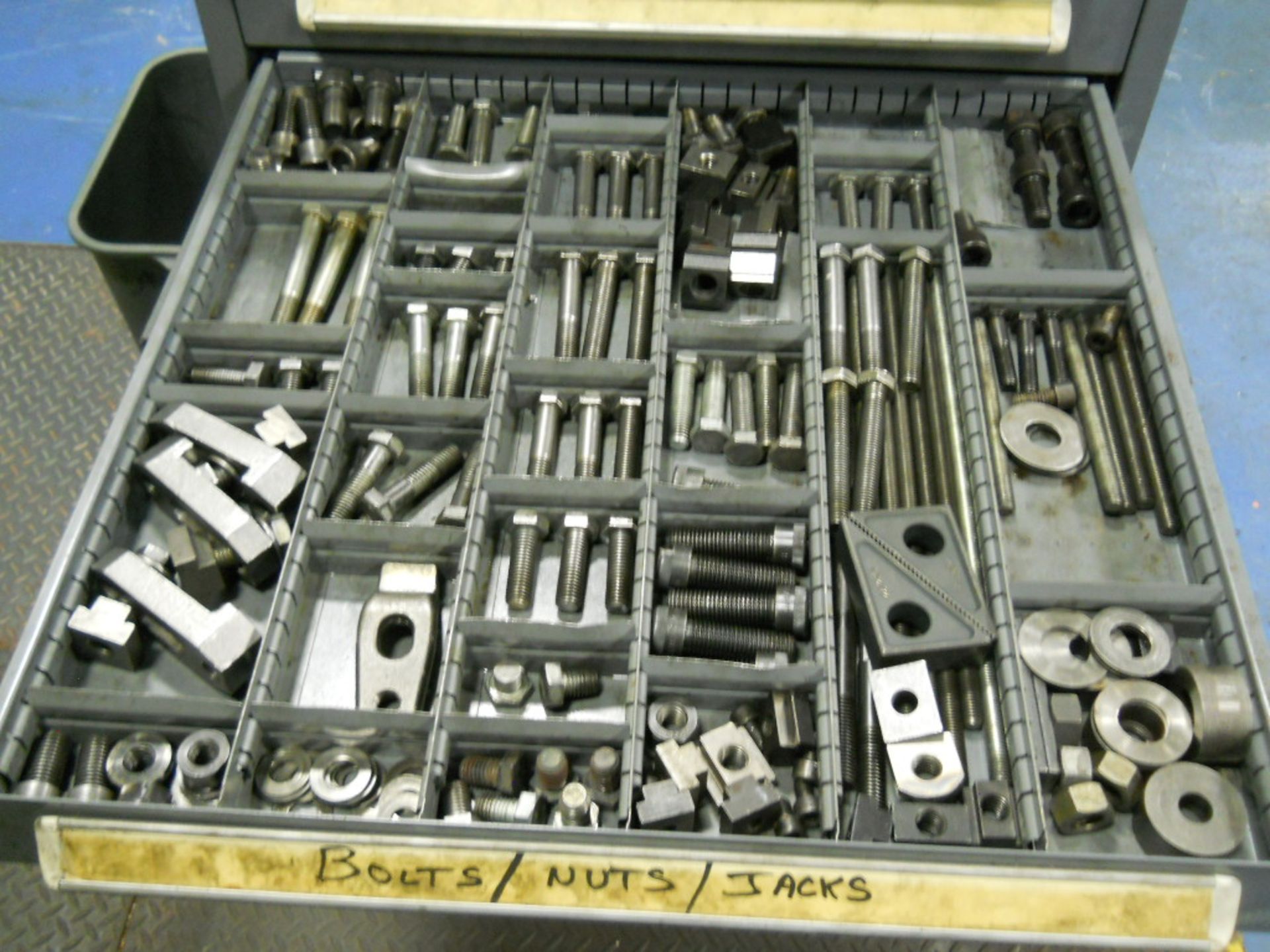 STANLEY VIDMAR 9-DRAWER METAL CABINET WITH CONTENTS, CONTENTS INCLUDE BUT ARE NOT LIMITED TO: SHIMS, - Image 3 of 7