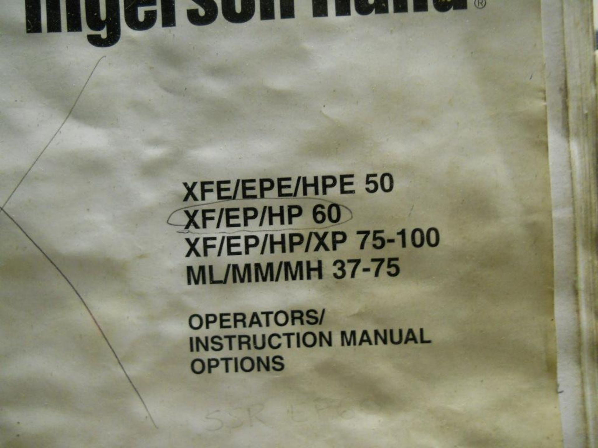 INGERSOLL-RAND 60 HP AIR COMPRESSOR, M/N SSR-EP60, S/N CA2586003099, SIZE 62 IN. X 66 IN. X 67 - Image 3 of 3