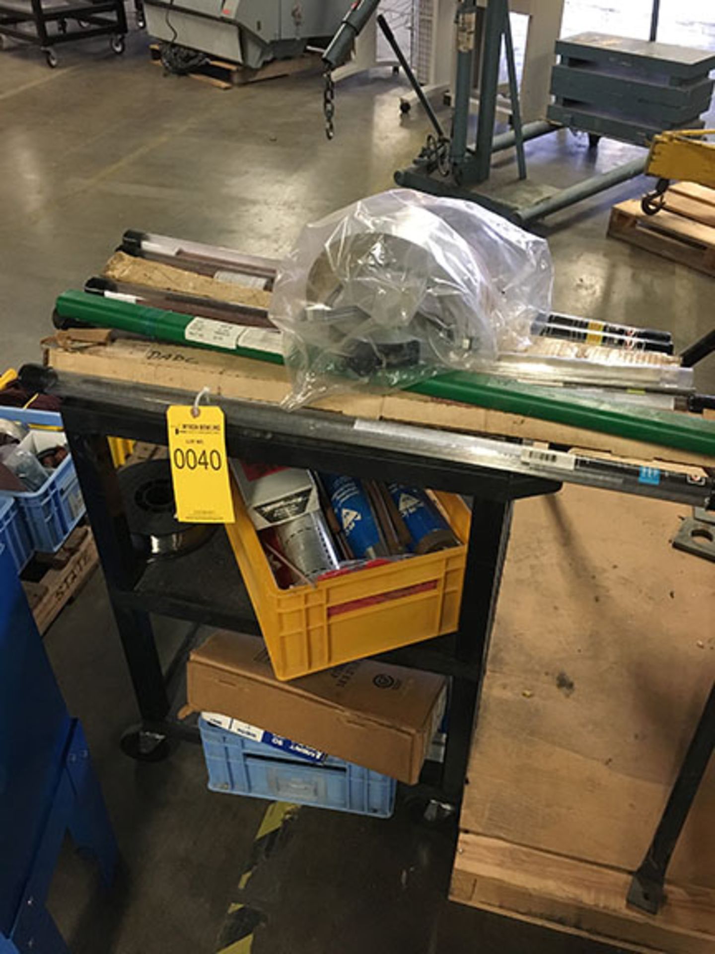 ROLLING CART WITH WELDING RODS