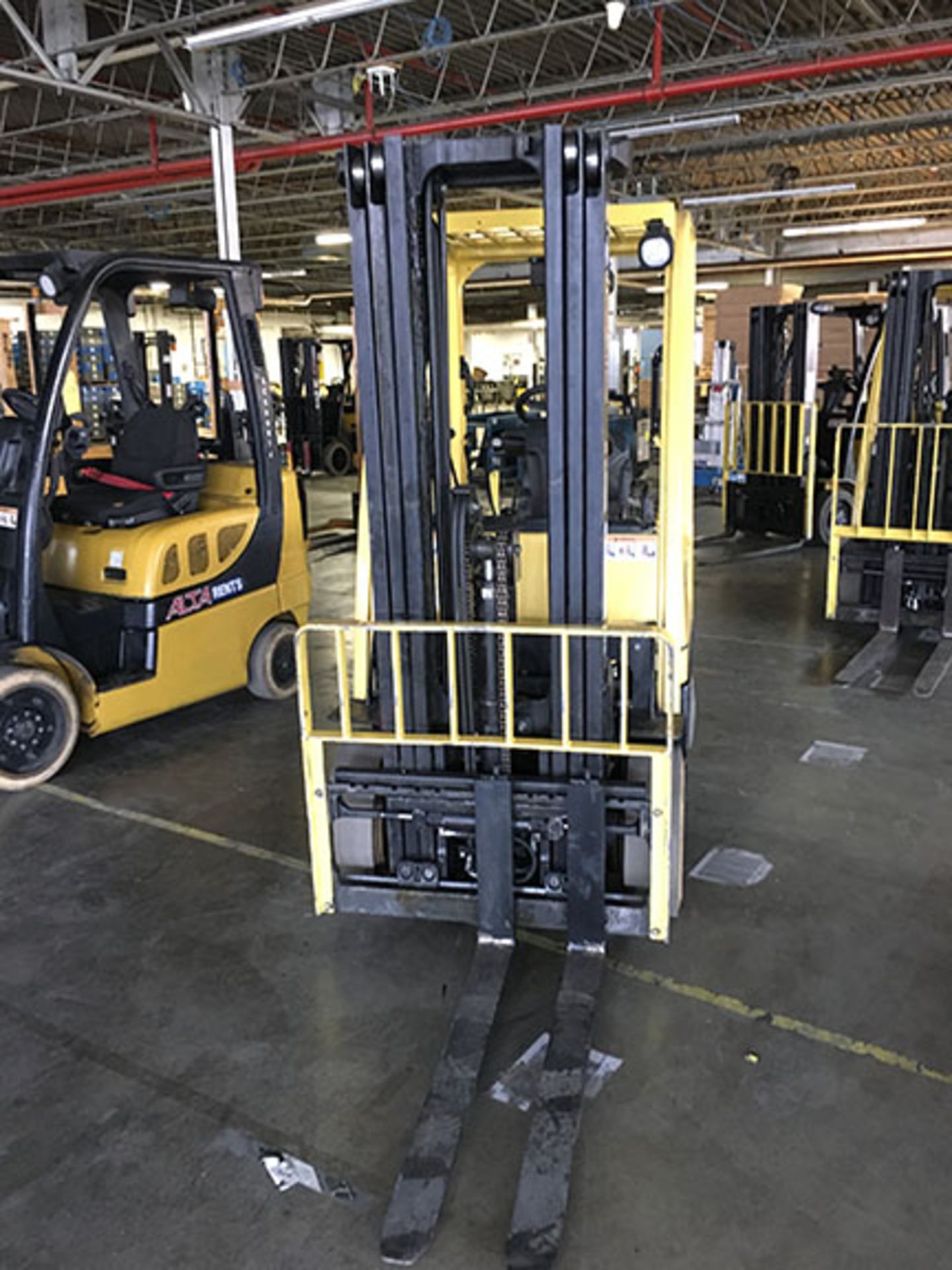 2012 HYSTER FORKLIFT; MODEL S50CT, S/N A267V01790K, LP, 3-STAGE MAST, SOLID TIRES, 6,369 HOURS - Image 2 of 5