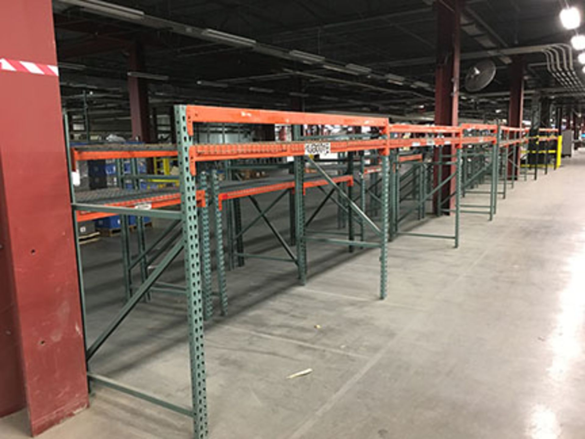 (22) SECTIONS OF ASSORTED SIZES OF PALLET RACKING - Image 2 of 6