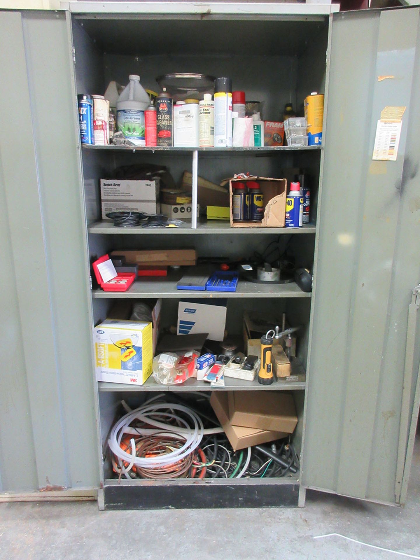 2-DOOR CABINET WITH CONTENT - Image 2 of 2