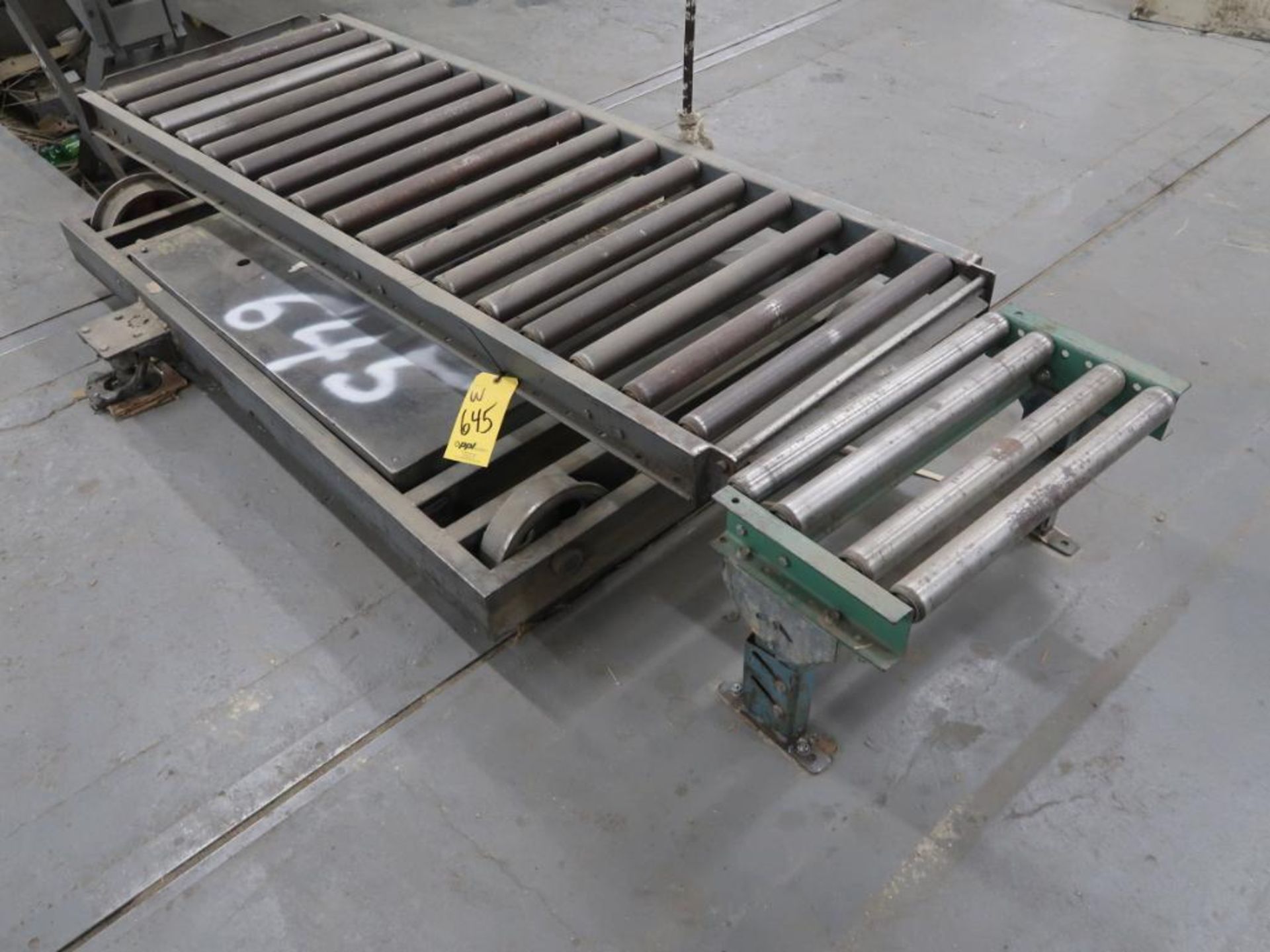 LOT: Approx. 400 ft. of Assorted Width Roller Conveyor in (27) Sections including (5) Transfer Dolli - Image 2 of 5
