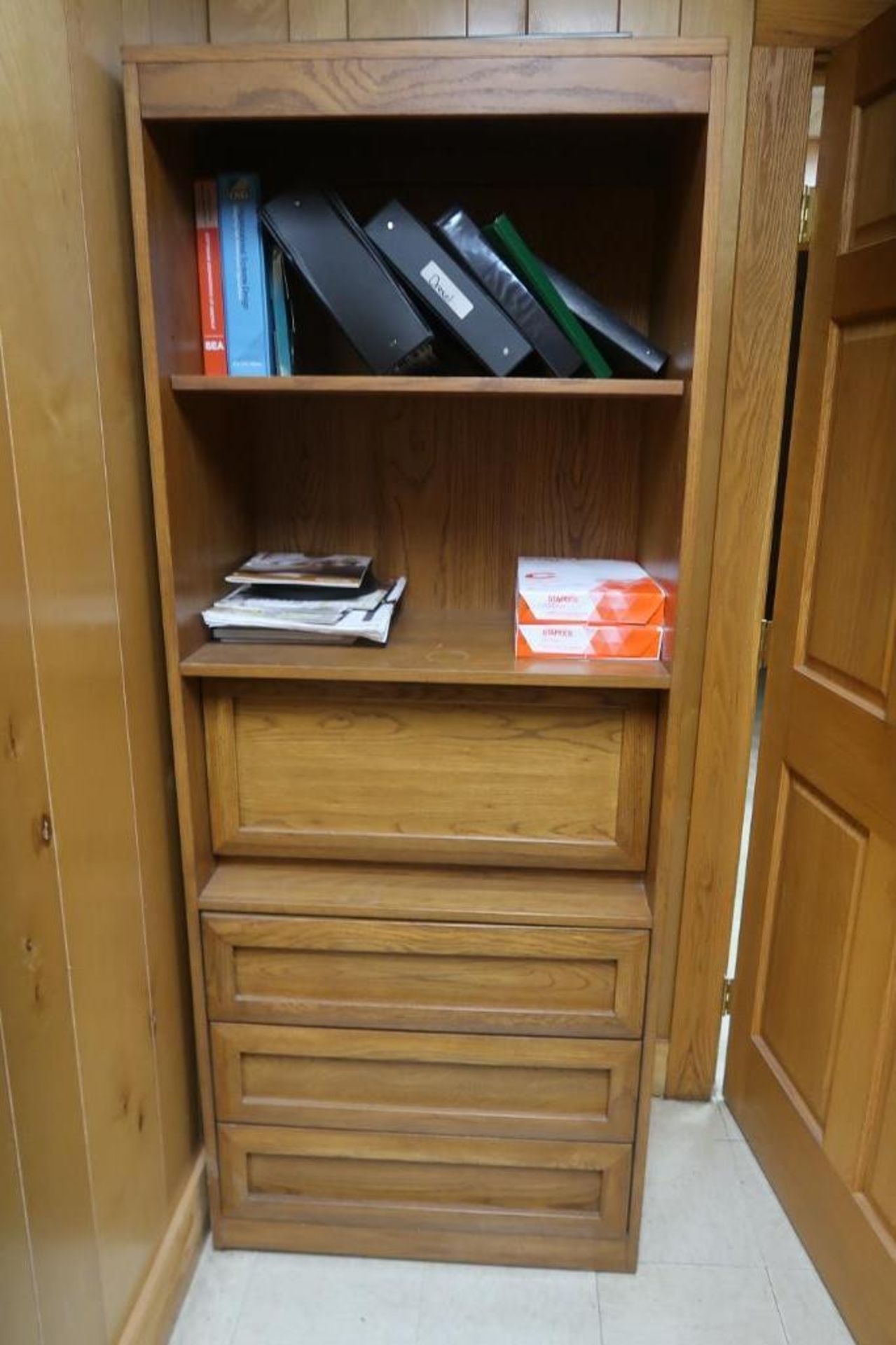 LOT: Contents of Office including (1) Desk, (3) Bookcases, (3) Chairs - Image 3 of 3