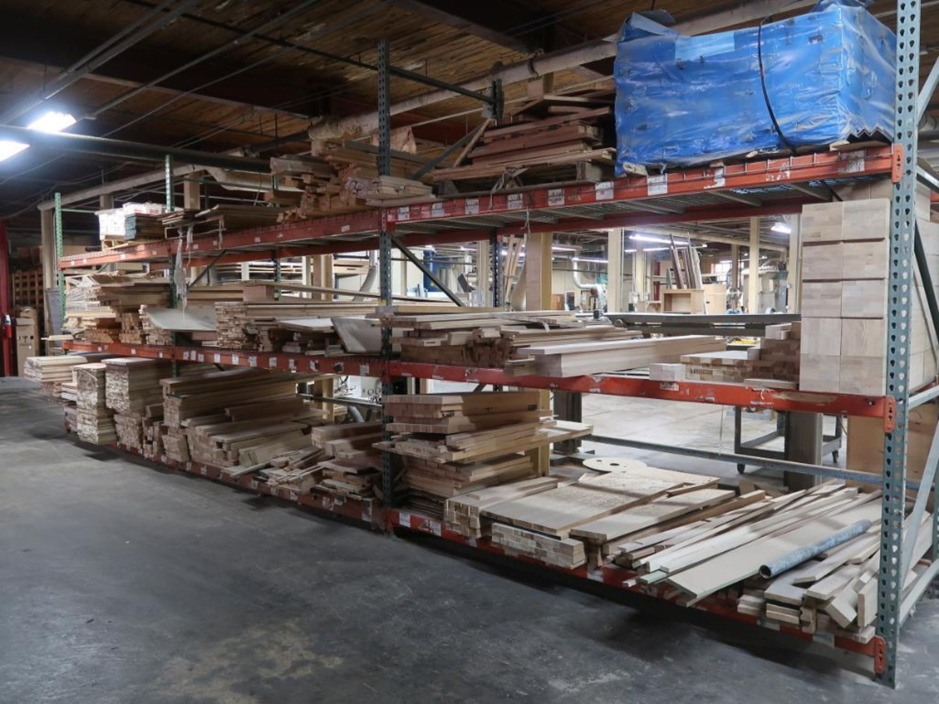 LOT: (16) Sections Assorted Pallet Rack, with Contents