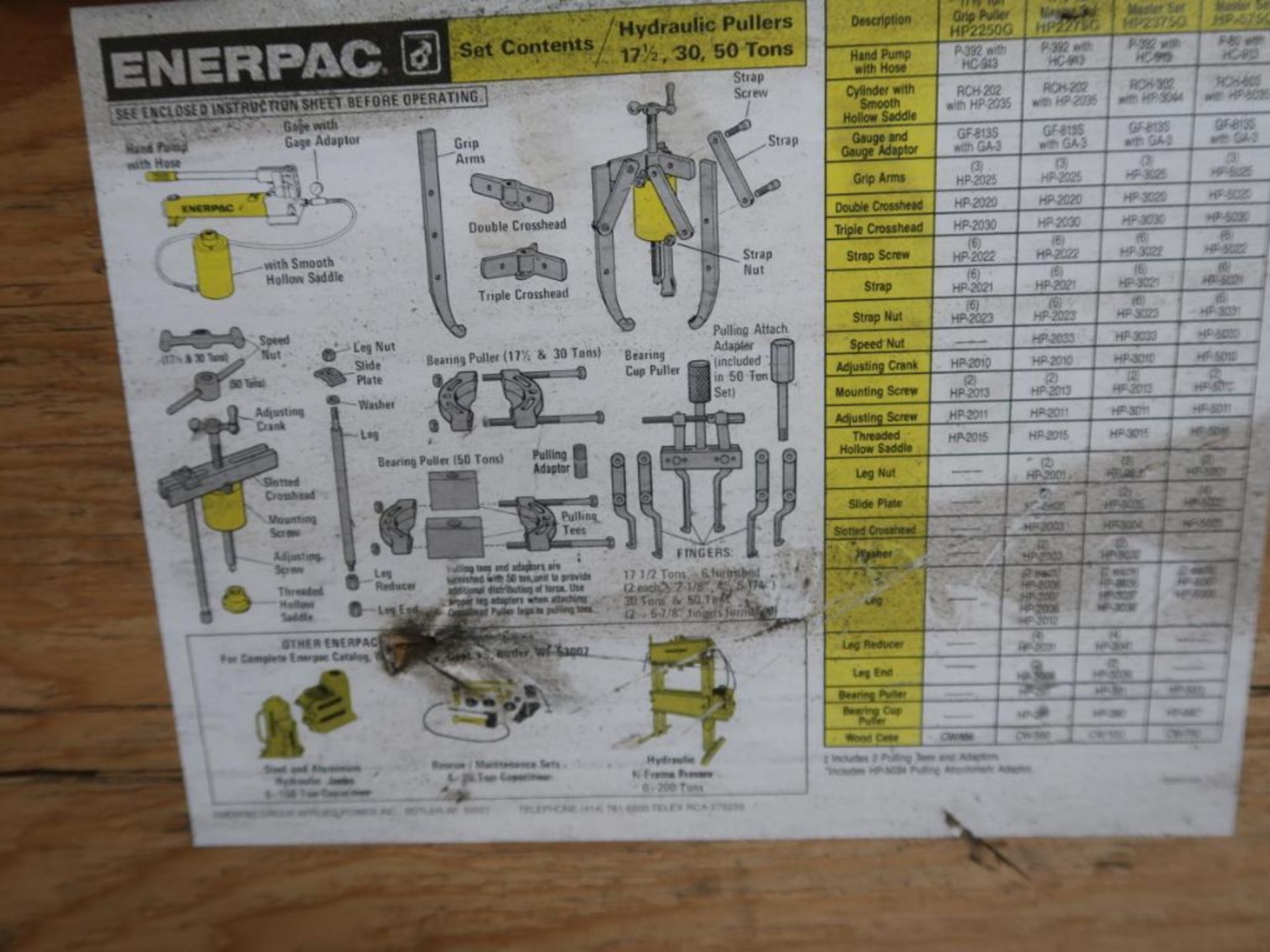 LOT: Large Bearing Puller Set, 17-1/2 Ton thru 50 Ton - Image 4 of 4