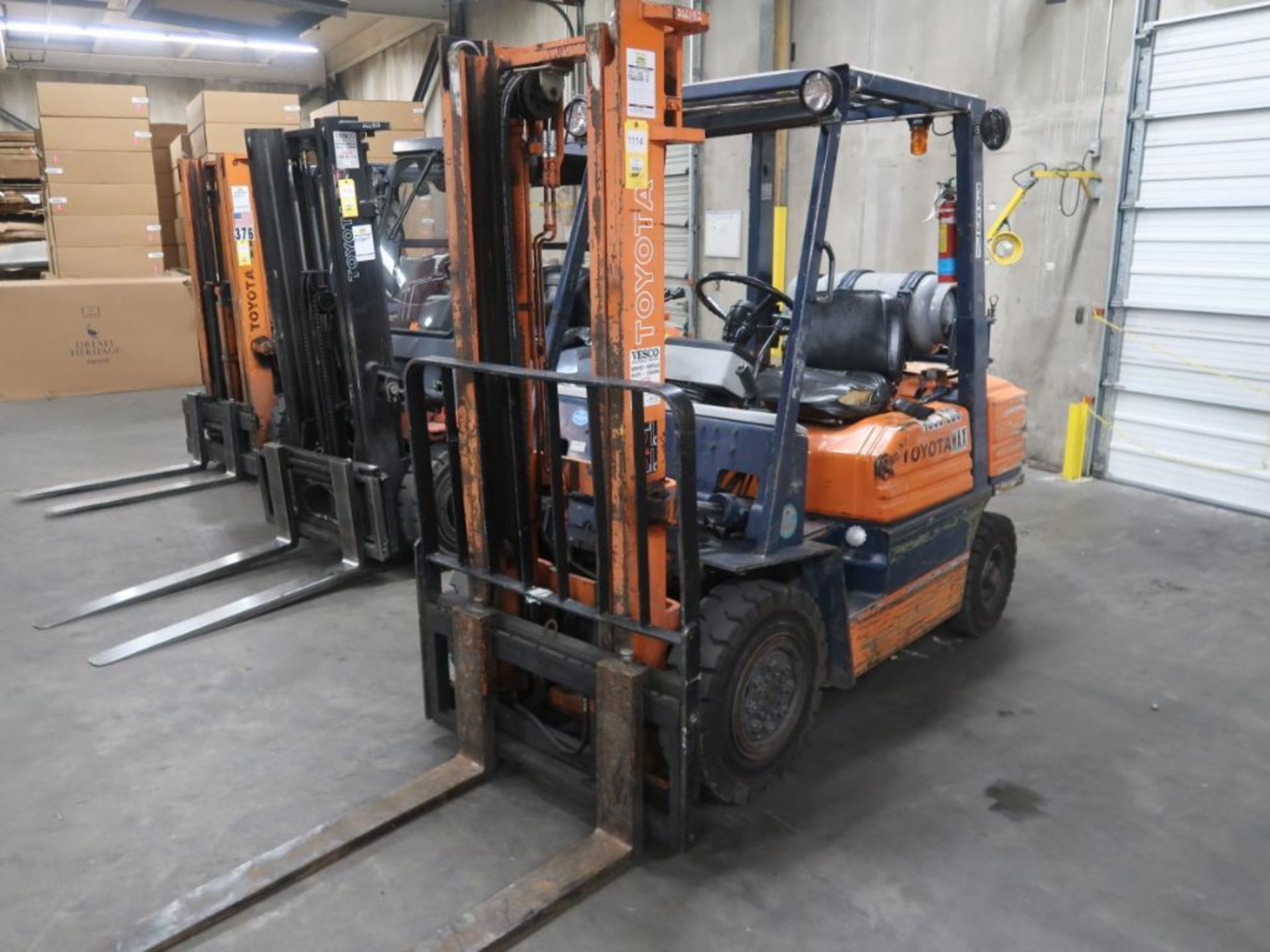 TOYOTA Forklift Model 42-5FG25, S/N 405FG25-13092, Pneumatic Tires, 2-Stage Mast, Side Shift (#357)