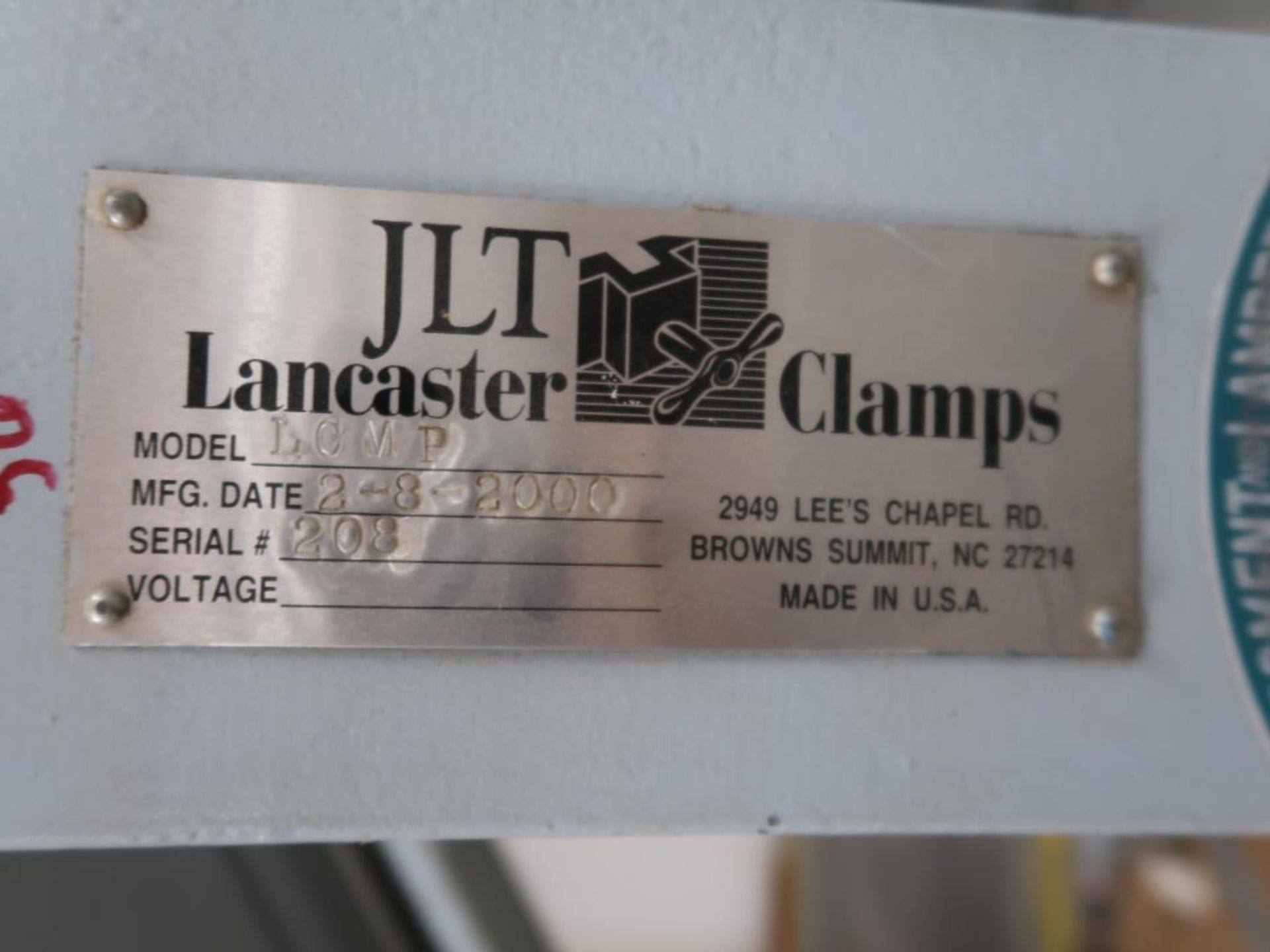 LANCASTER 48 in. x 50 in. Frame Clamp Model LCMP, S/N 208 - Image 2 of 2