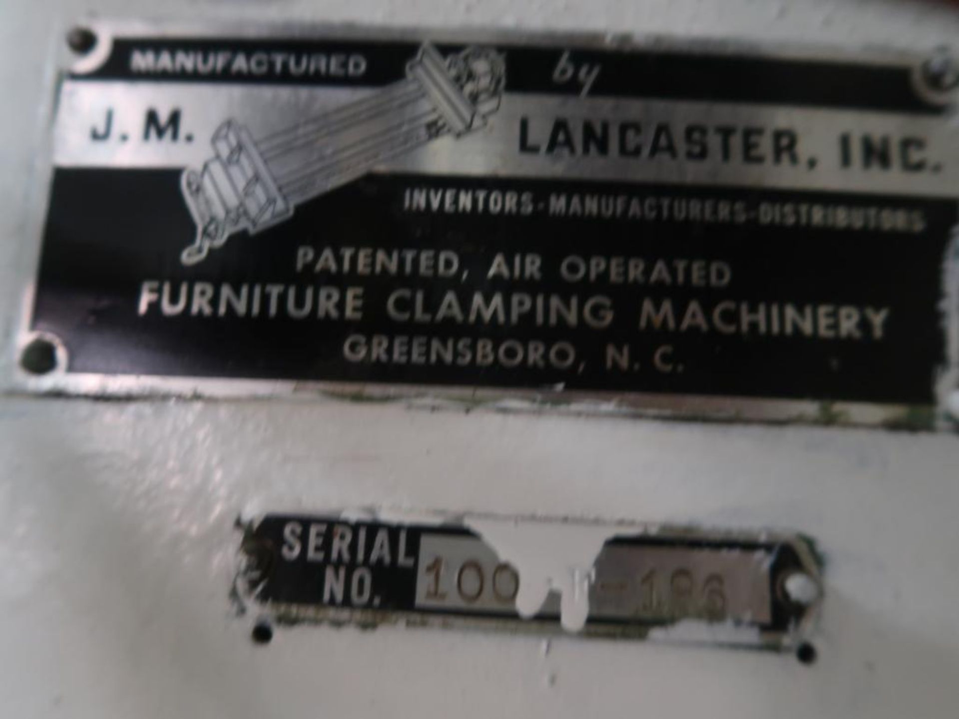 LANCASTER 30 in. x 50 in. End Clamp, S/N 100F-96 (#1715) - Image 3 of 3