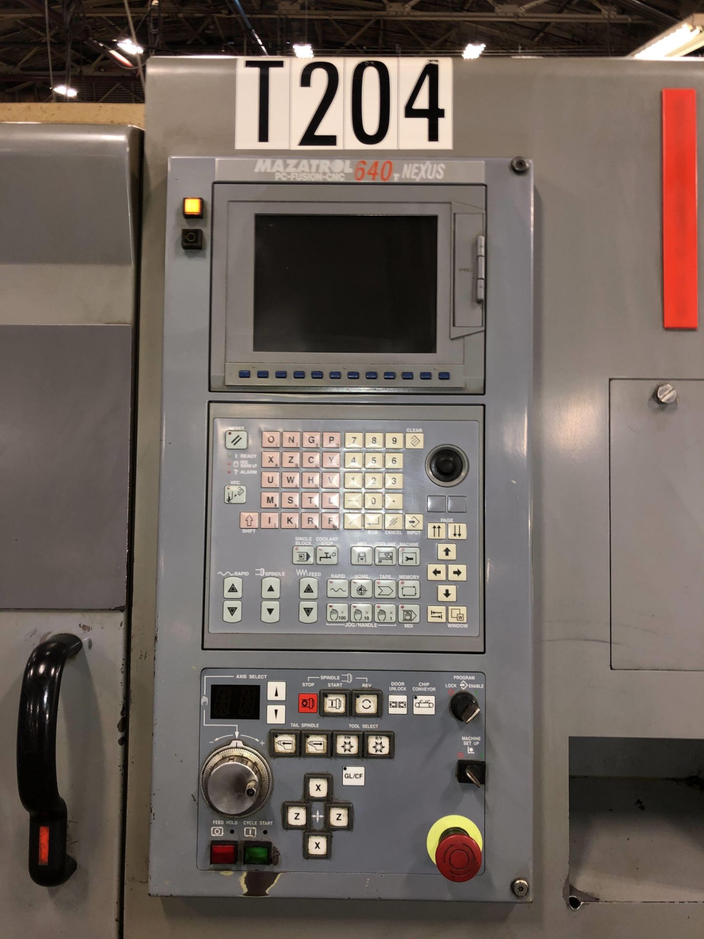 MAZAK QTN-200/250 NEXUS 250, S/N 162507, MAZATROL 640T PC FUSION CNC NEXUS CONTROL, SPINDLE - Image 2 of 6