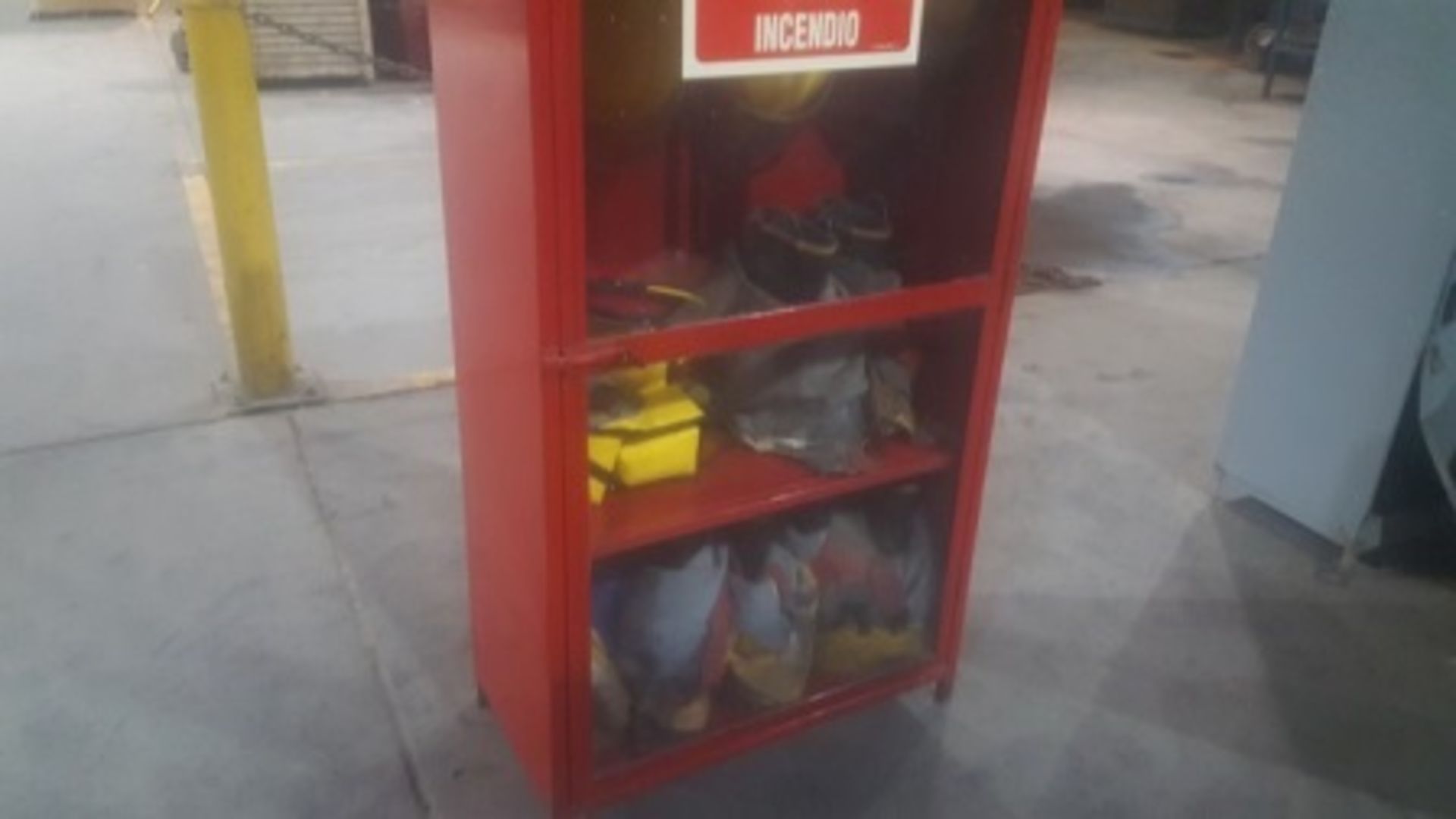 (2) Cabinets with firefighting gear - Image 2 of 12