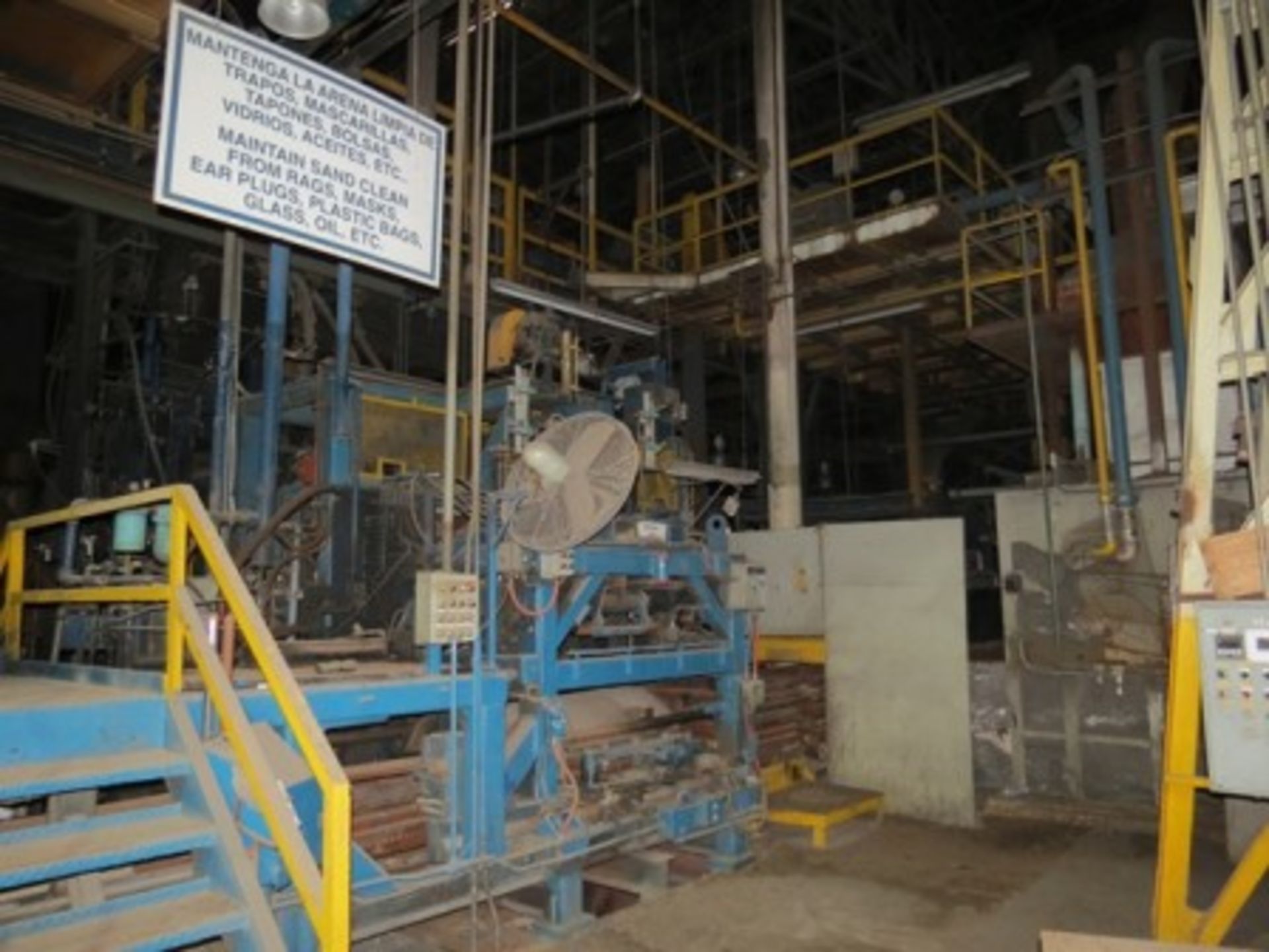 Die Casting line, Approx. (150)molding transport cars, (1)shot blasting machine, hoists, beam es… - Image 74 of 98