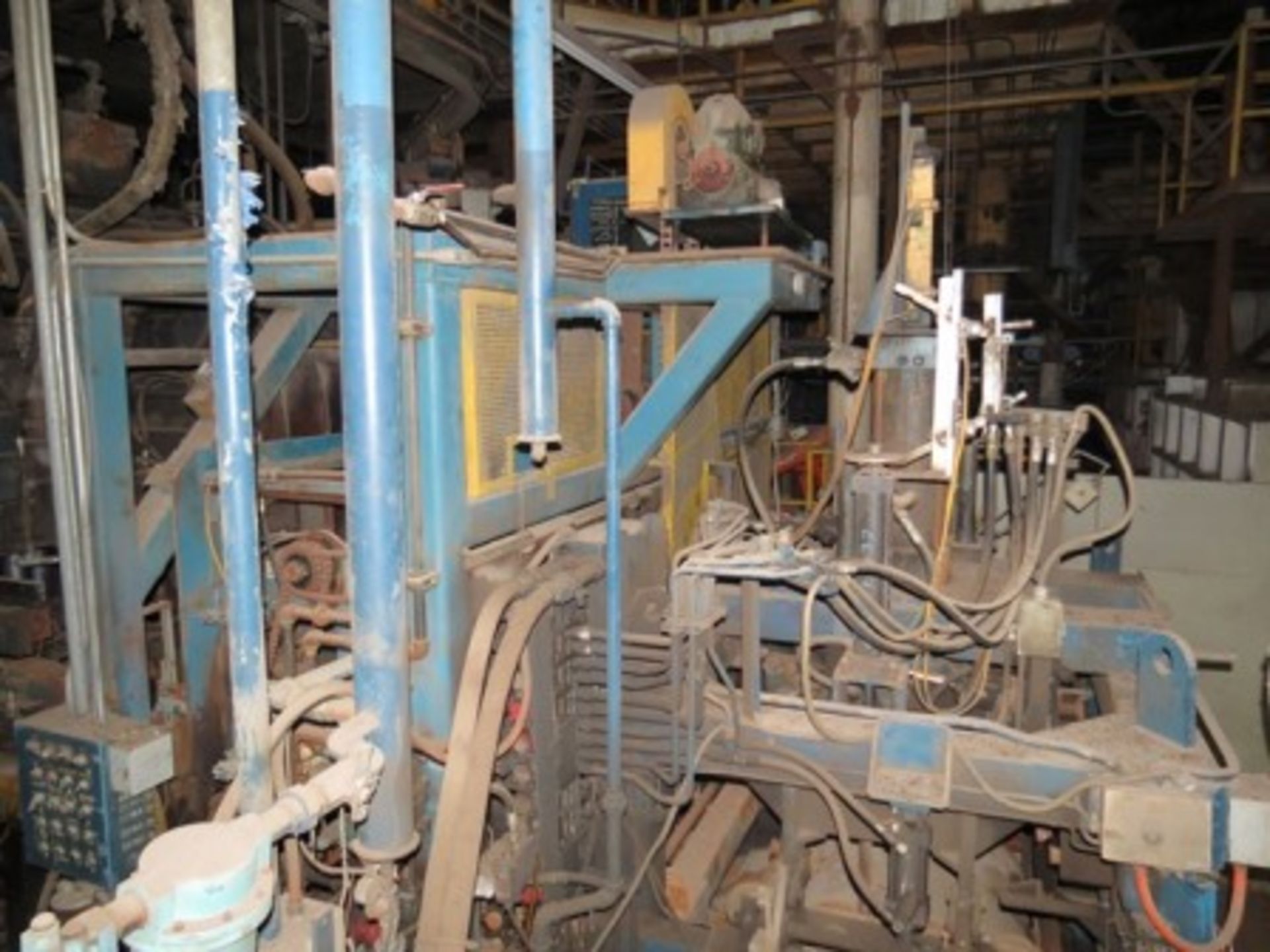 Die Casting line, Approx. (150)molding transport cars, (1)shot blasting machine, hoists, beam es… - Image 76 of 98