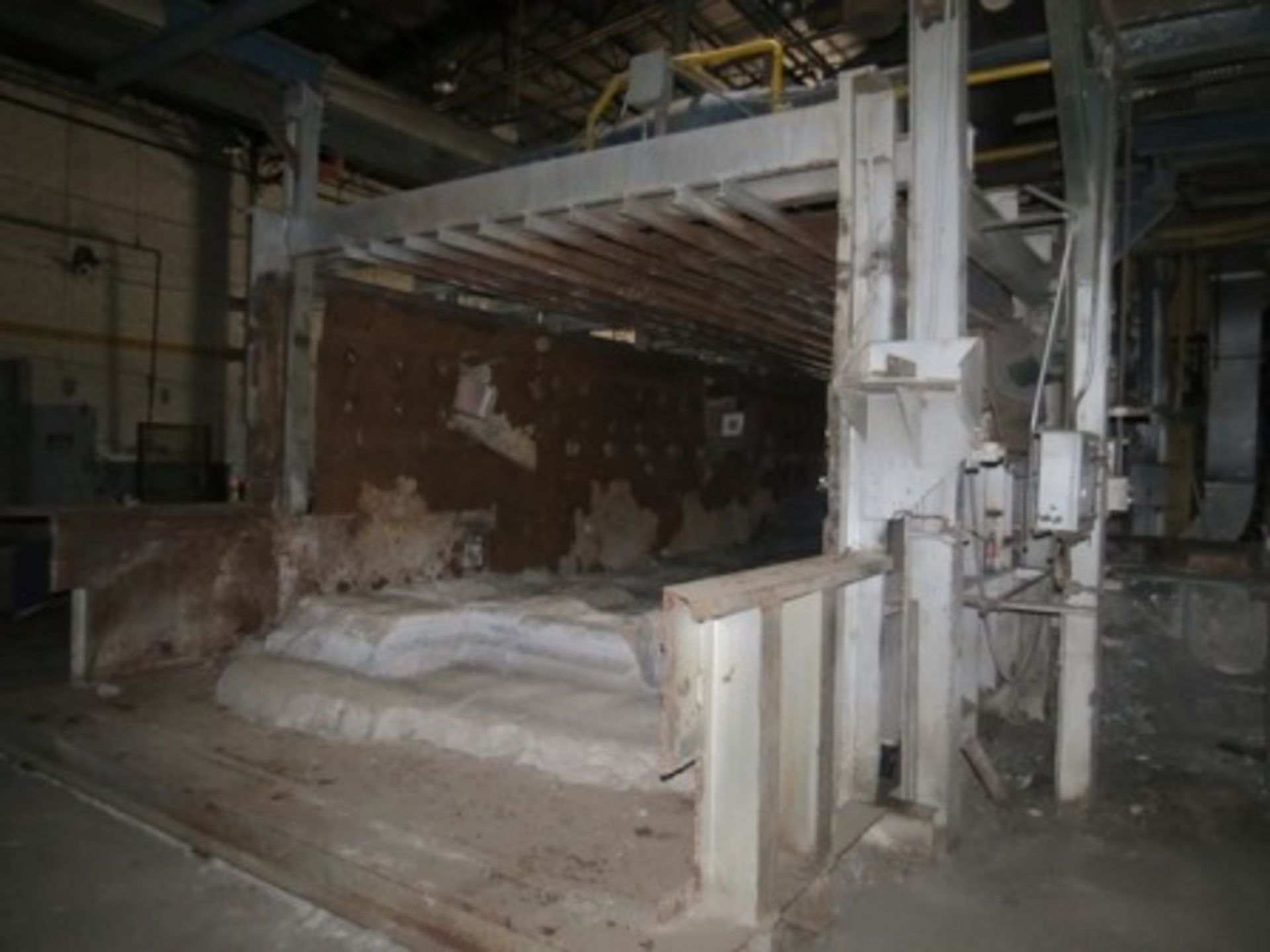 Melting furnace with dumper, hood and ductwork for gas extraction. - Image 24 of 28