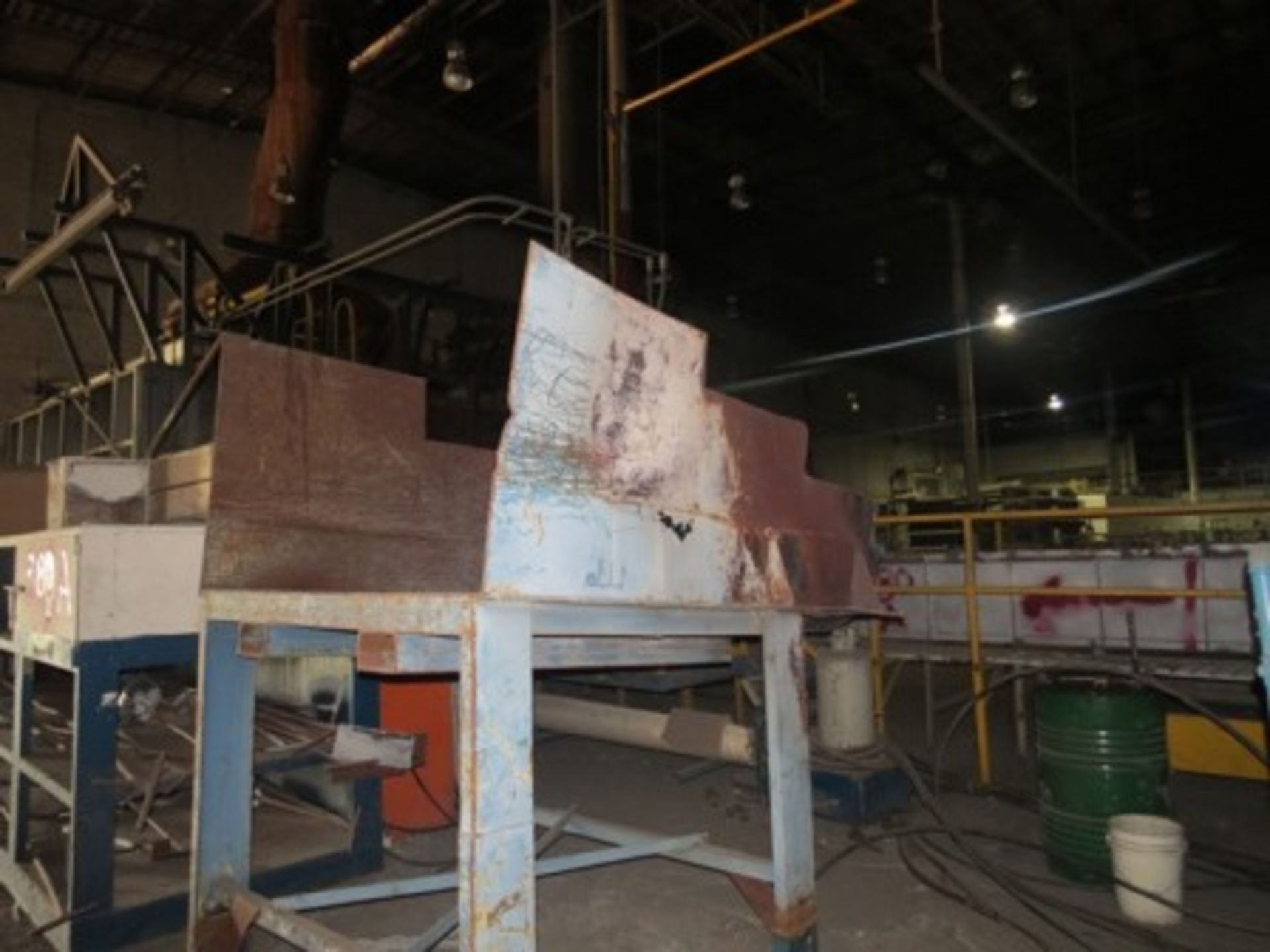 Melting furnace with dumper, hood and ductwork for gas extraction. - Image 5 of 28