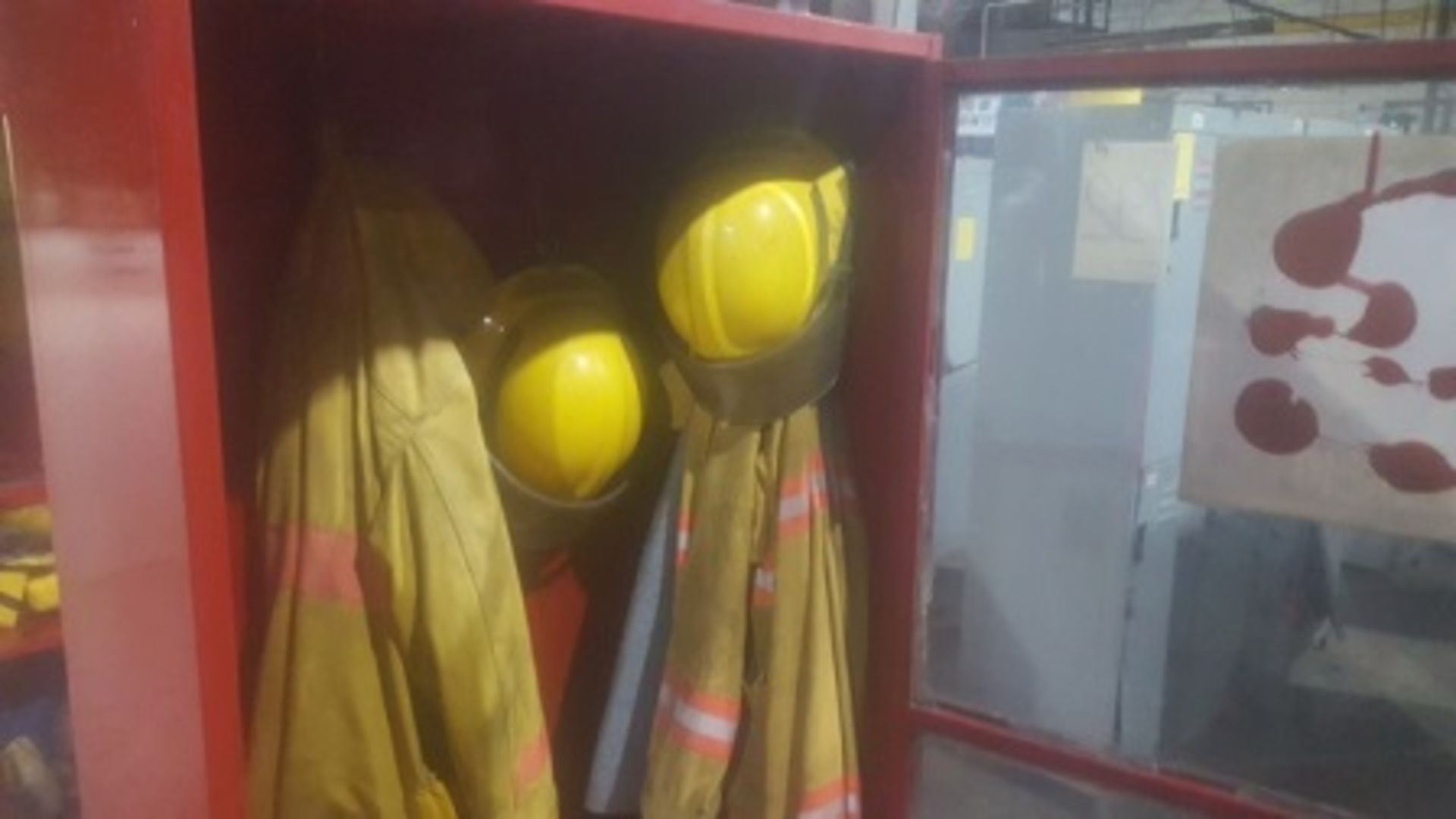 (2) Cabinets with firefighting gear - Image 6 of 16