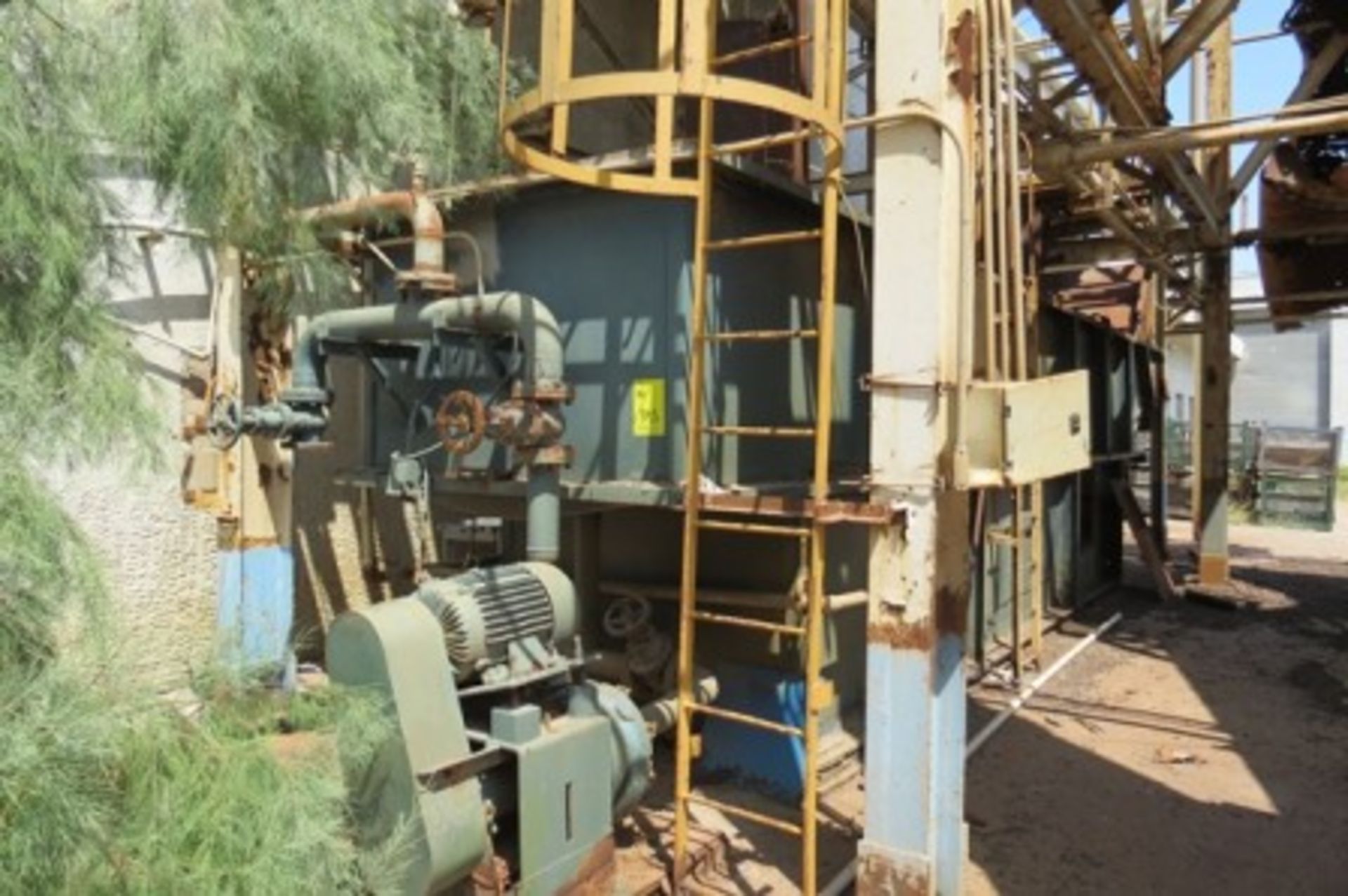 Dust collector, with 2 150 hp centrifugal blowers, filters, ducts, cooling tower - Image 6 of 46