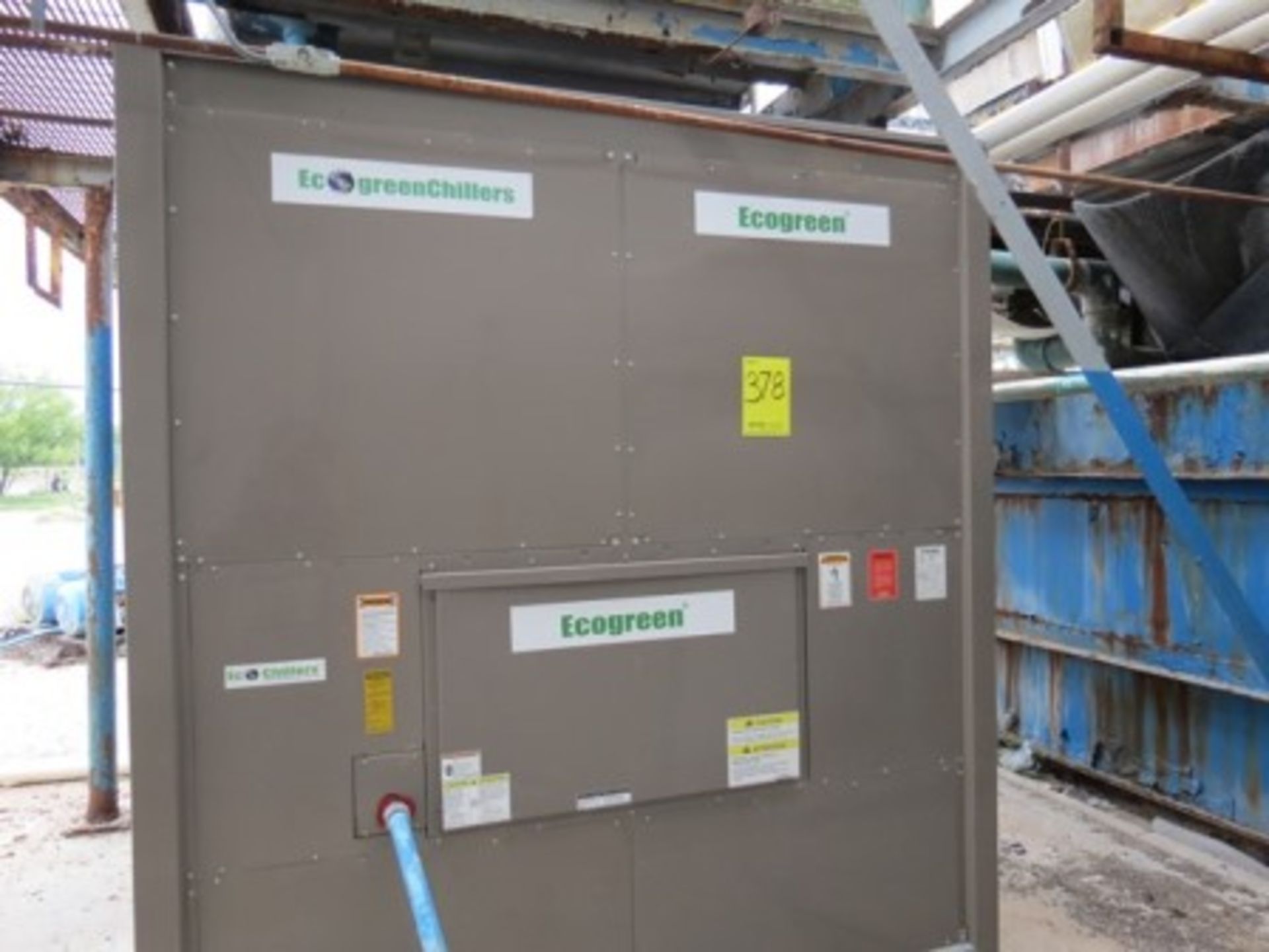 Eco Green chiller, (4)air compressors, (5)5hp pumps and structure. - Image 11 of 17
