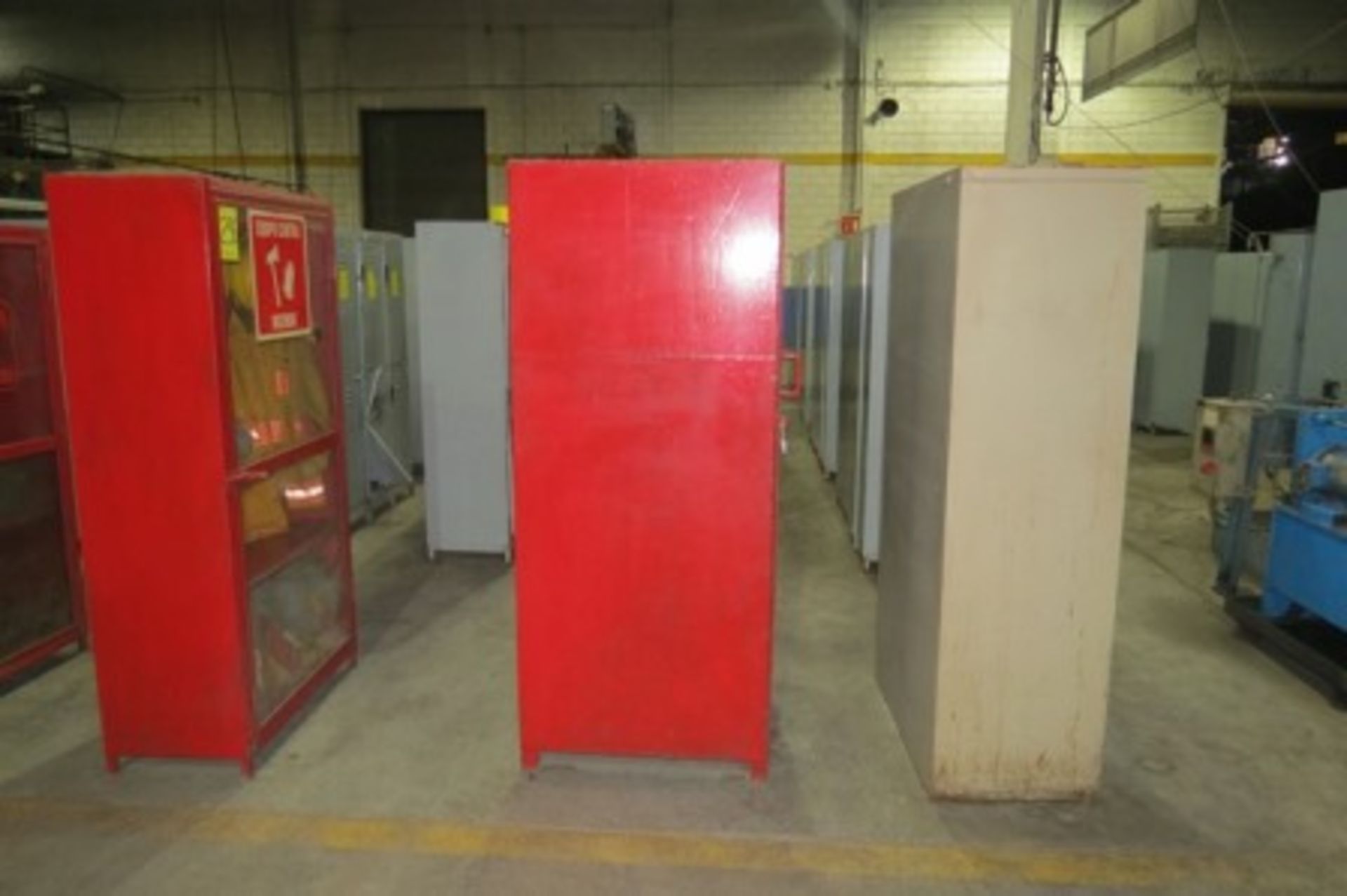 (2) Cabinets with firefighting gear. Cabinet with first aid gear - Image 11 of 11