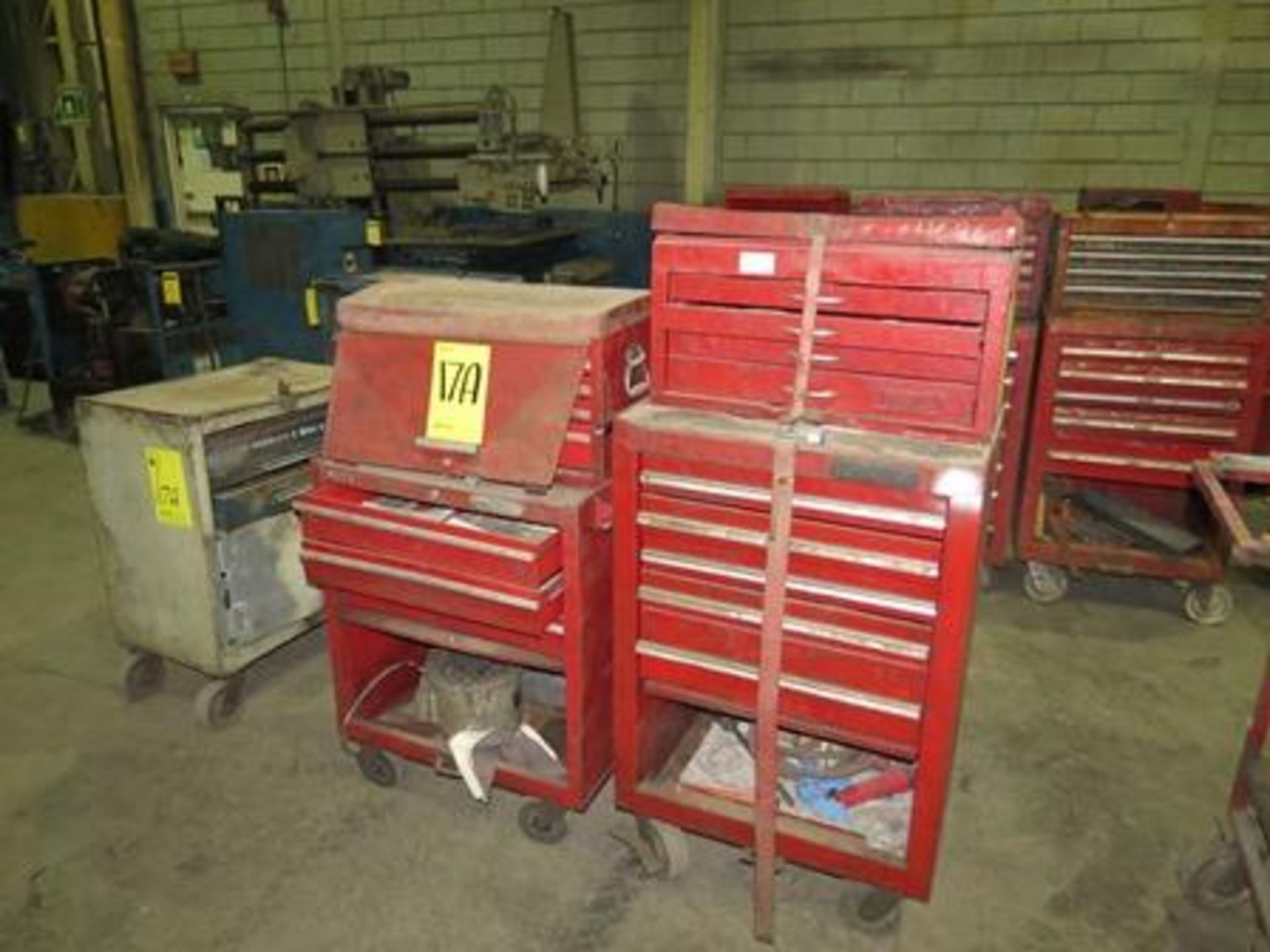 3 Tool cabinets, on casters