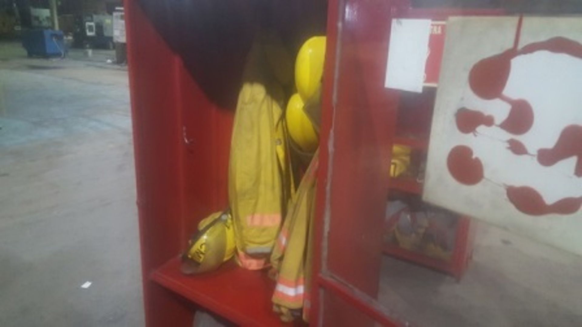 (2) Cabinets with firefighting gear - Image 8 of 16