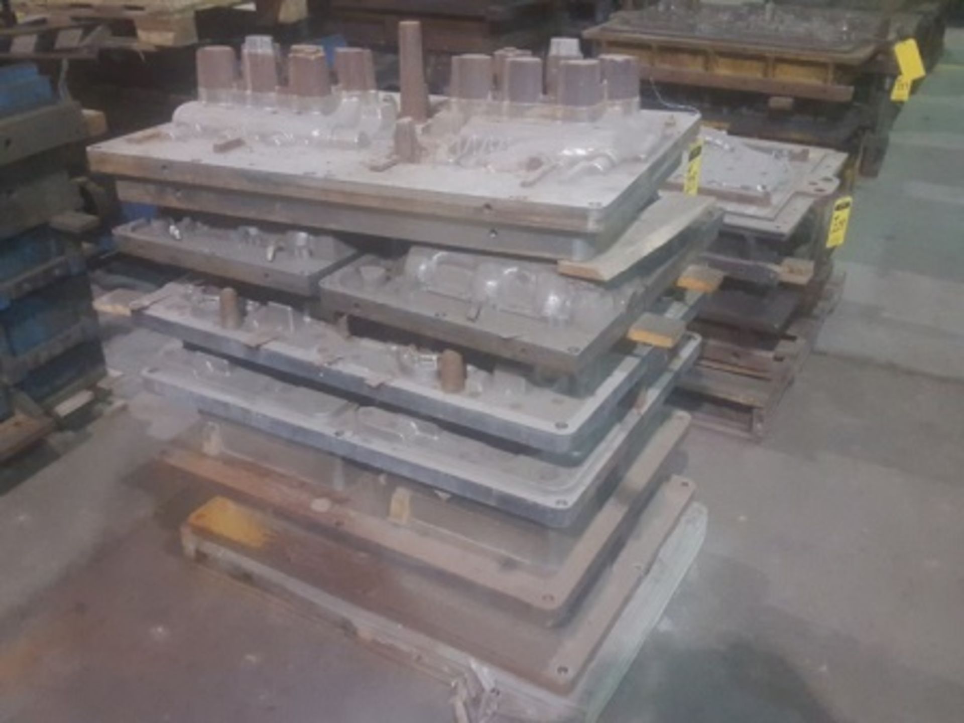 (10) Pallets of casting molds for aluminum intake manifolds for automotive engines